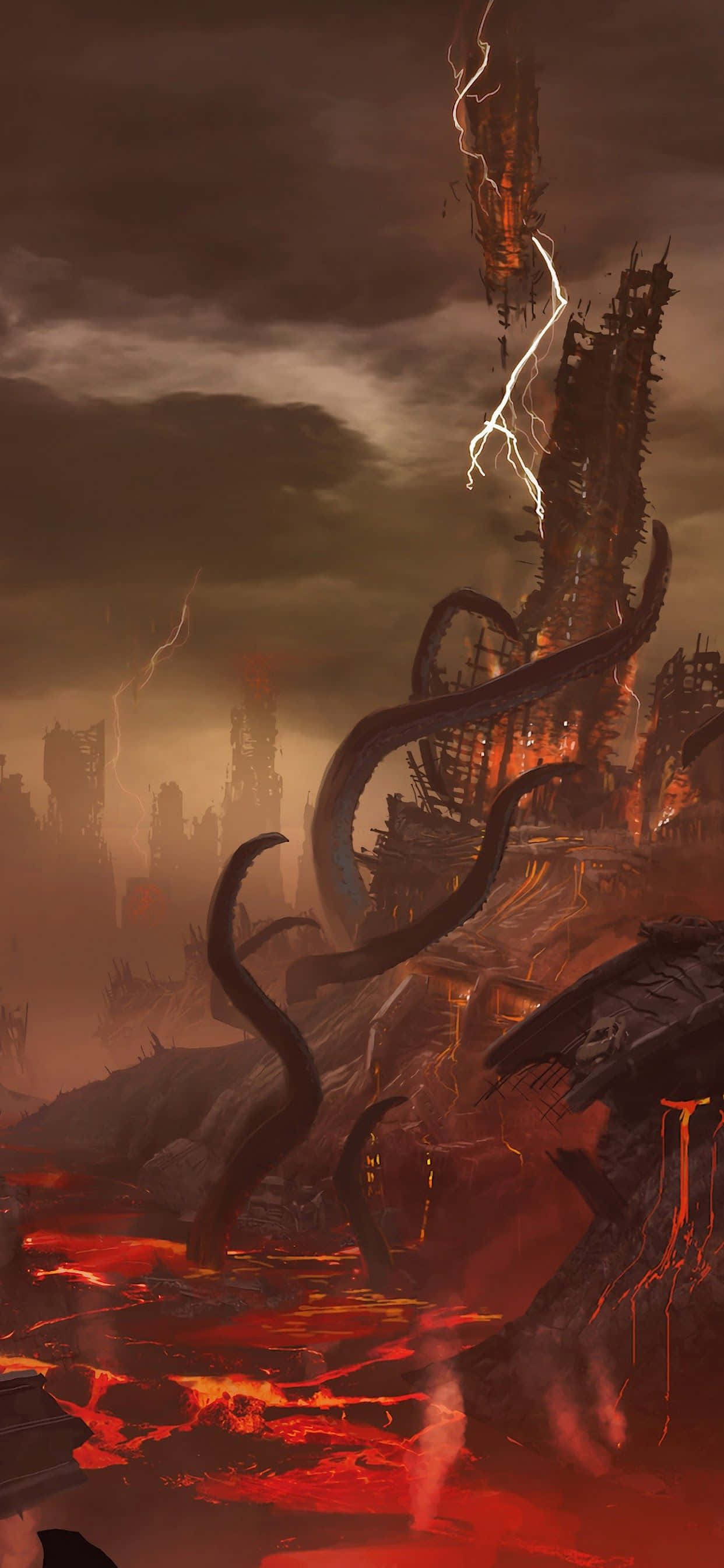 Trở thành kẻ diệt quỷ tối thượng với Doom Eternal trên iPhone Hình nền