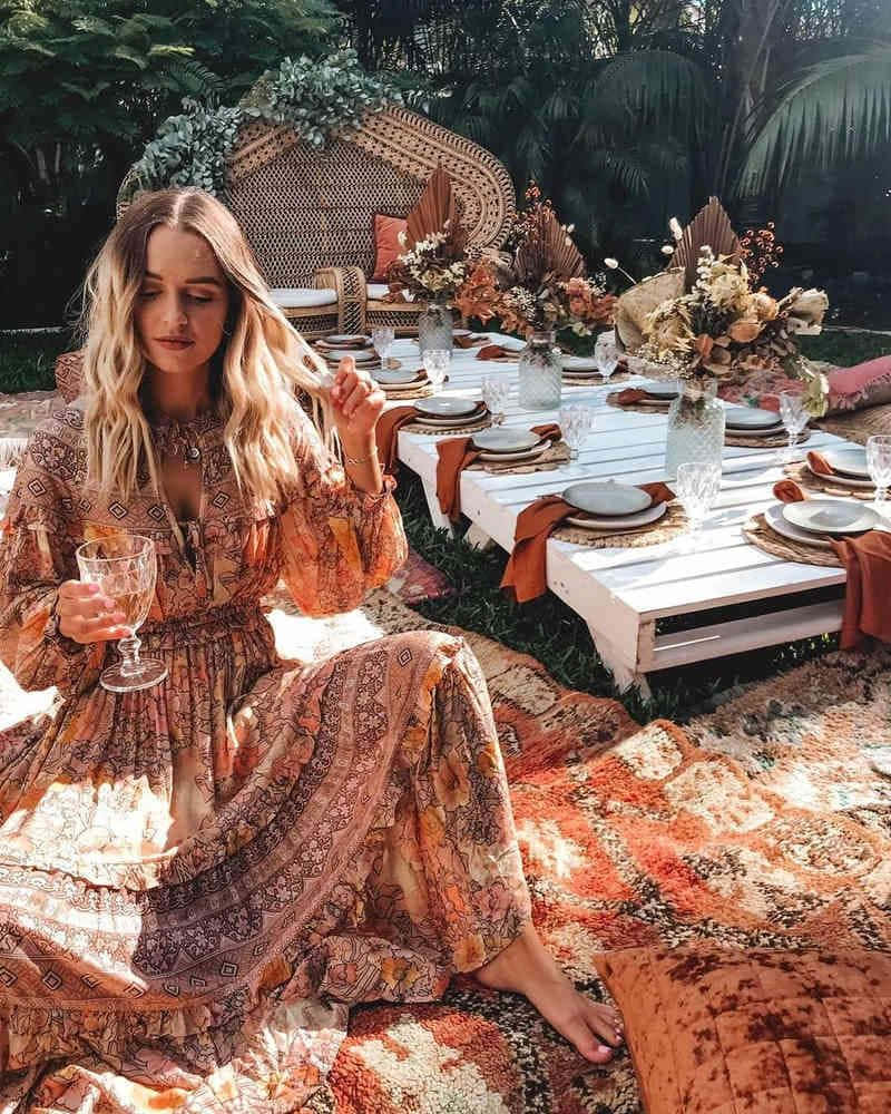 Trông thật phong cách và sành điệu với thời trang Aesthetic Boho Hình nền