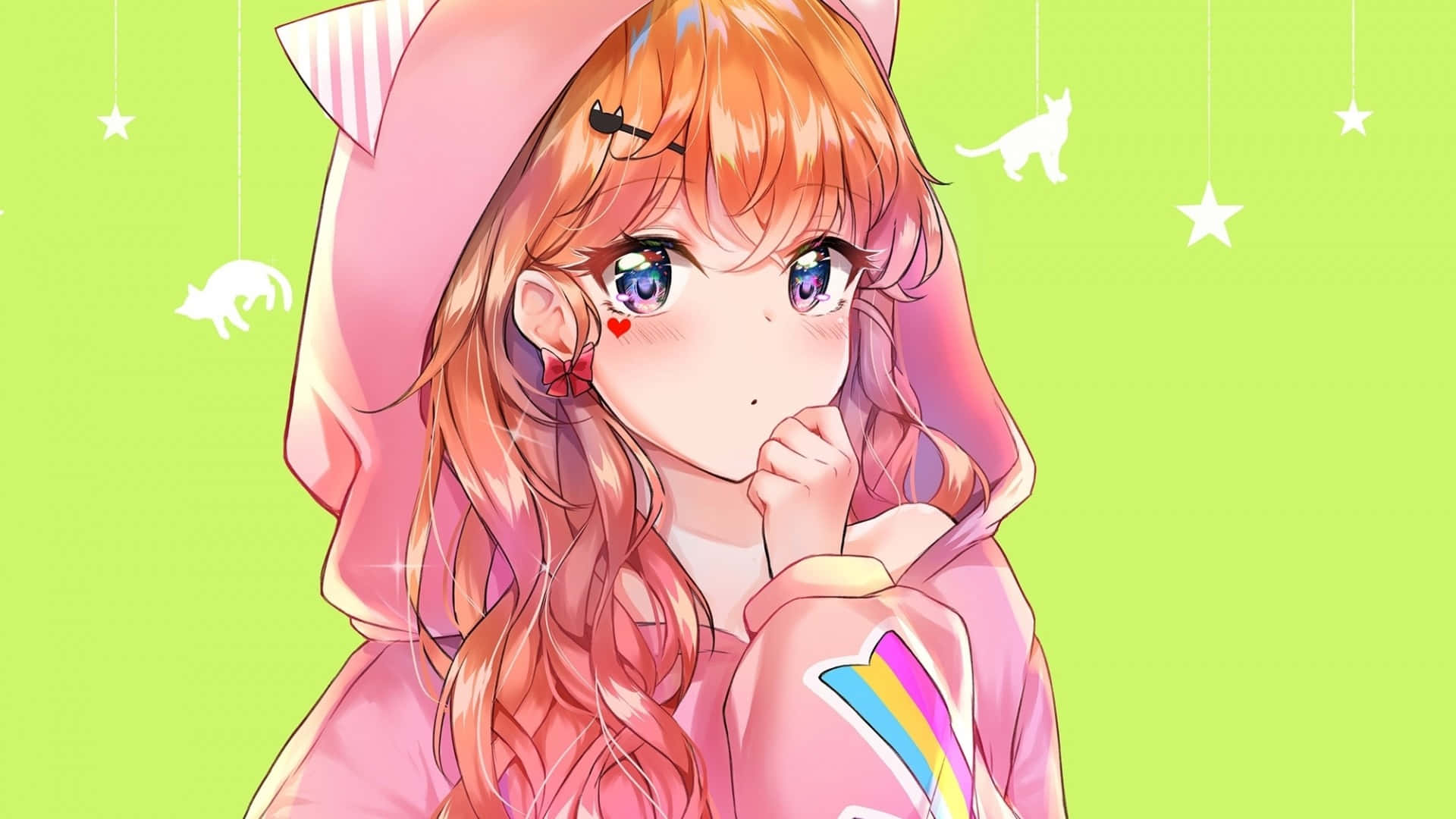 Trông thật phong cách với Áo Hoodie Anime Thời Thượng Hình nền