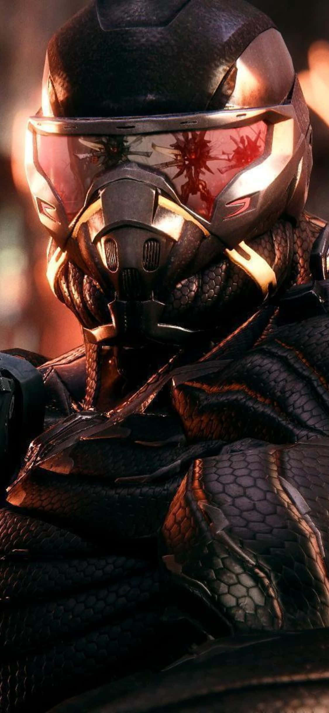 Trưng bày iPhone X đang chơi Crysis 3 Hình nền