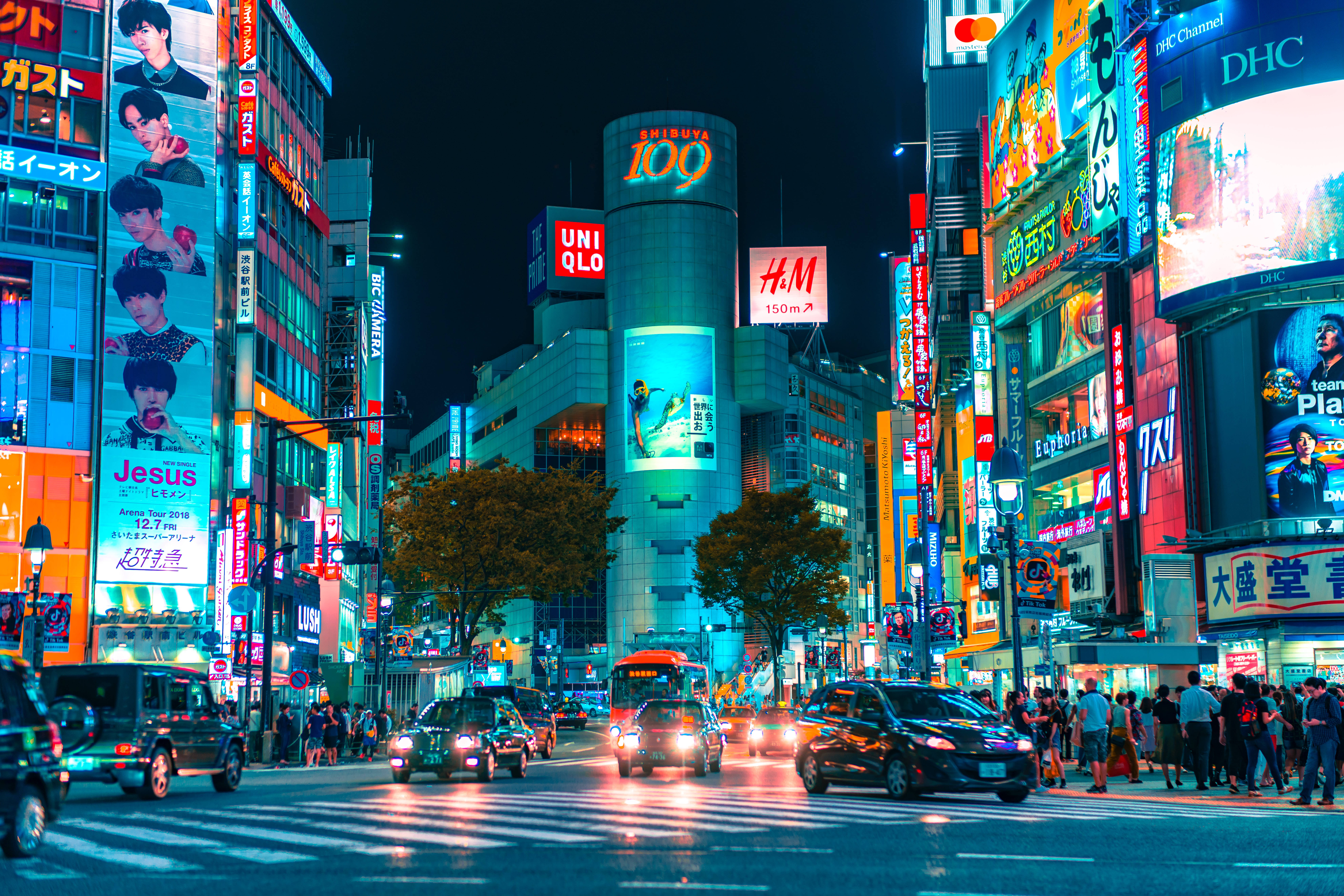 Trung tâm mua sắm Shibuya109 Tokyo HD Nhật Bản Hình nền