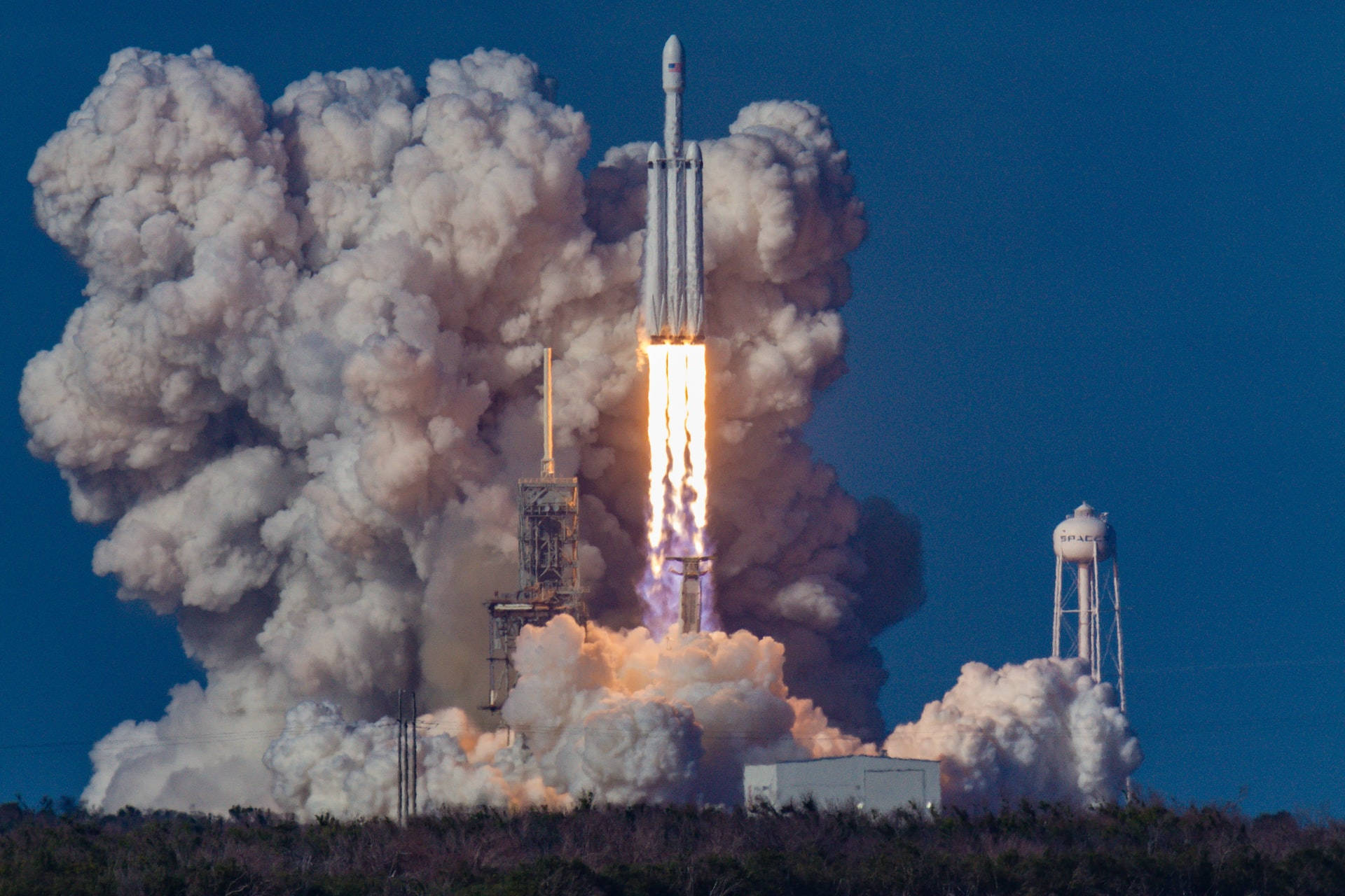 Trung tâm Vũ trụ Kennedy SpaceX Falcon Heavy Hình nền