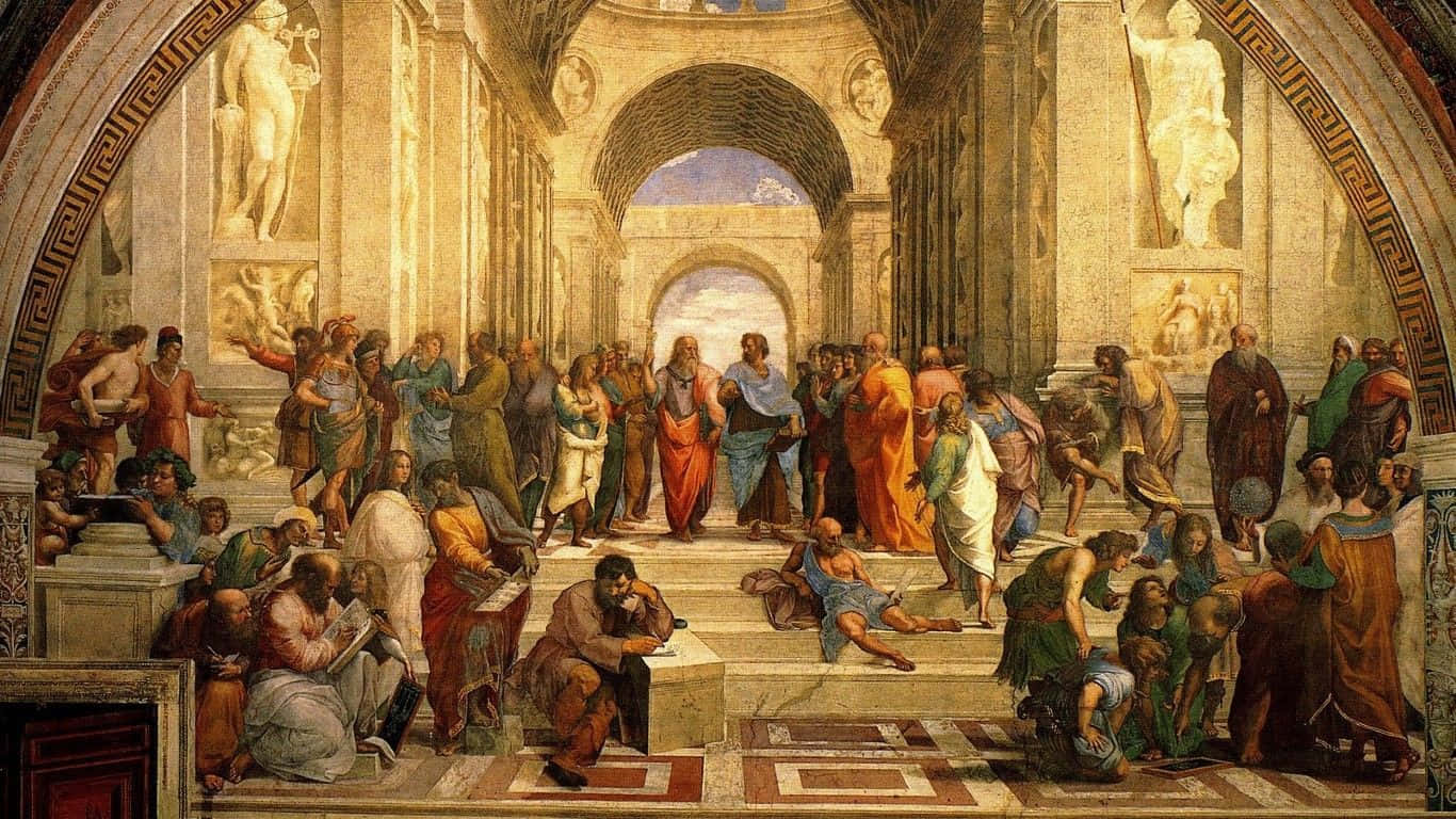 Trường phái Athens thẩm mỹ thời Phục hưng Hình nền
