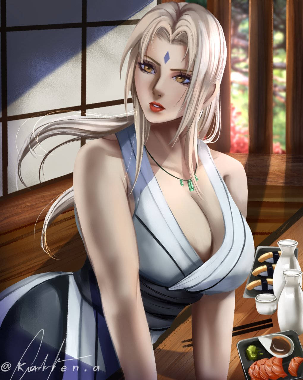 Tsunade Ăn Sushi
