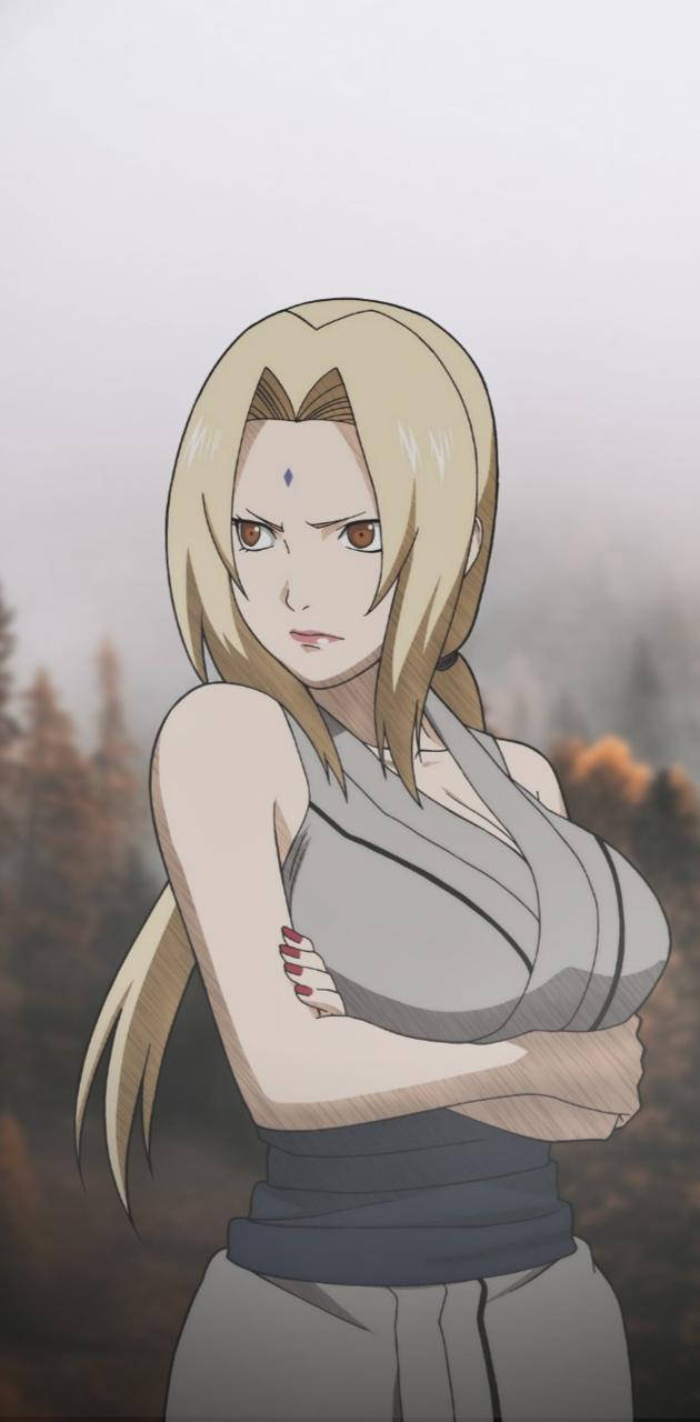 Tsunade cau mày