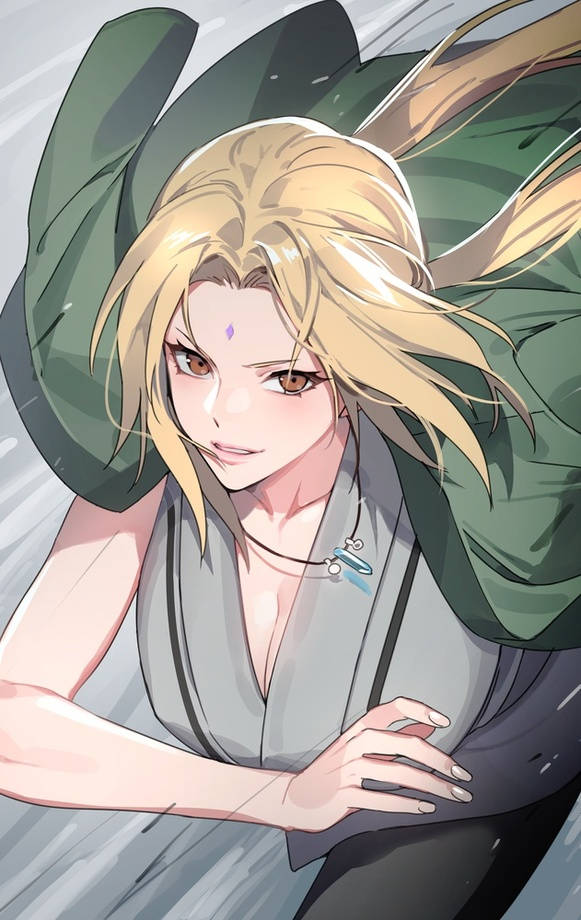Tsunade đang chạy Hình nền