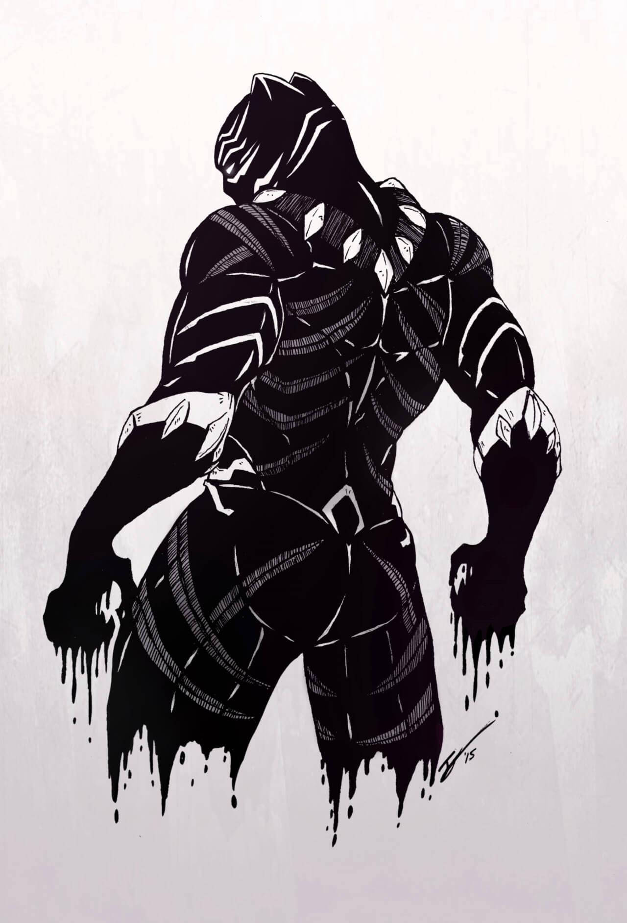 Tự hào rình rập: Chiêm ngưỡng cái nhìn đầu tiên về Black Panther trong kiệt tác Marvel này. Hình nền