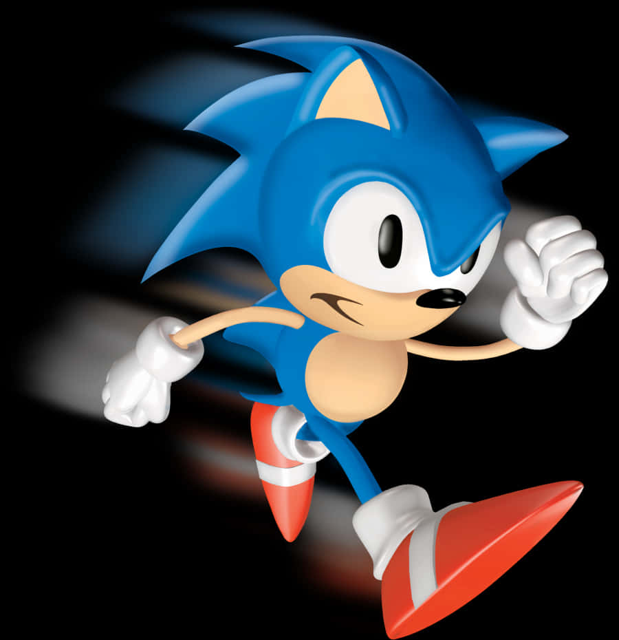 Tư thế chạy cổ điển của Sonic Hình nền