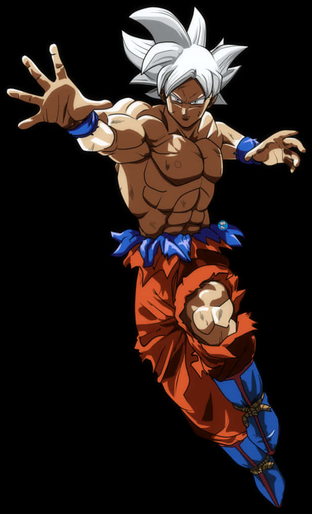 Tư thế chiến đấu của Goku Tự Do Cực Hạn Hình nền