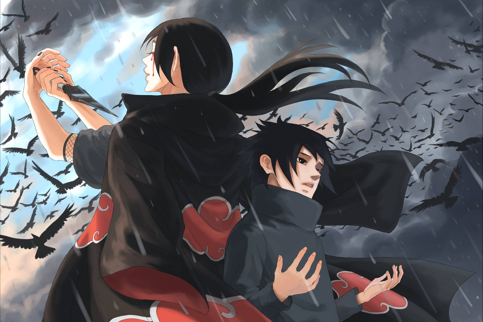 Hình nền Naruto 4K anh em Uchiha — Naruto 4K GIF Hình nền