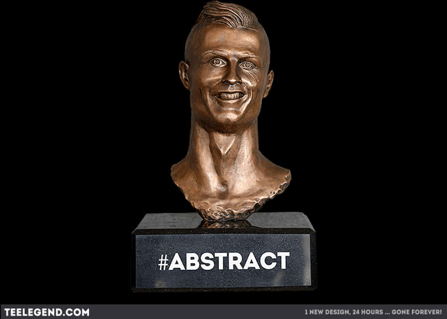 Tượng bán thân Cristiano Ronaldo trừu tượng Hình nền