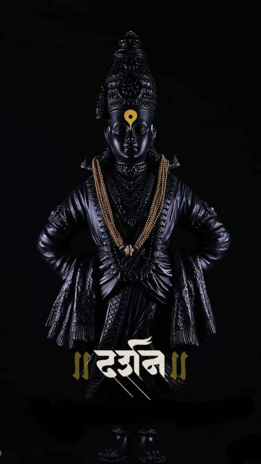 Tượng gỗ Vitthal được chạm khắc