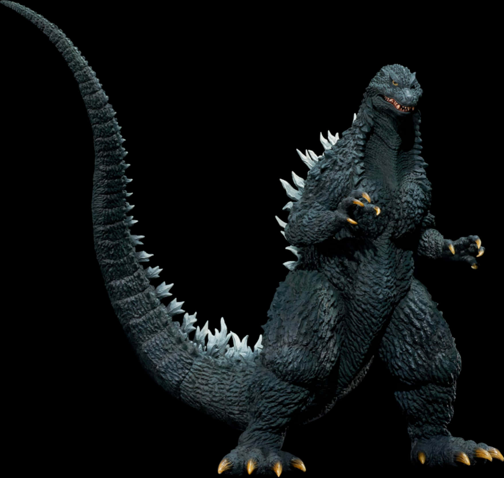 Tượng Godzilla Dữ Tợn Trên Nền Cô Lập Hình nền