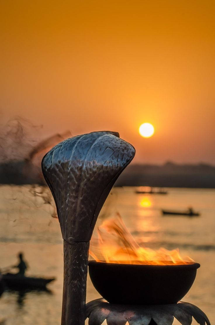 Tượng Rắn Hổ Mang Mahakal Ujjain Hình nền