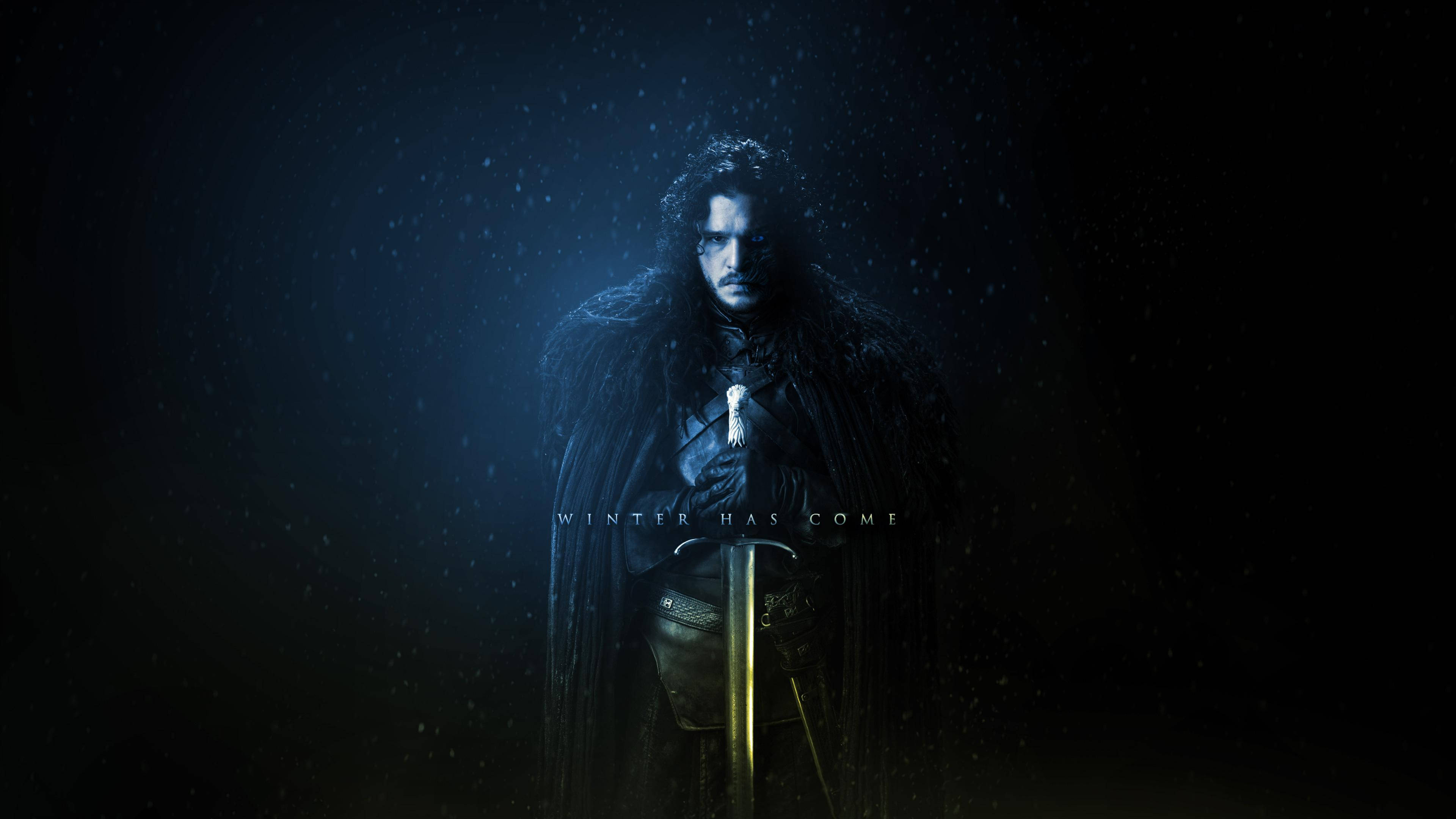 TV 4K Game Of Thrones Jon Snow Mùa Đông Đã Đến Hình nền