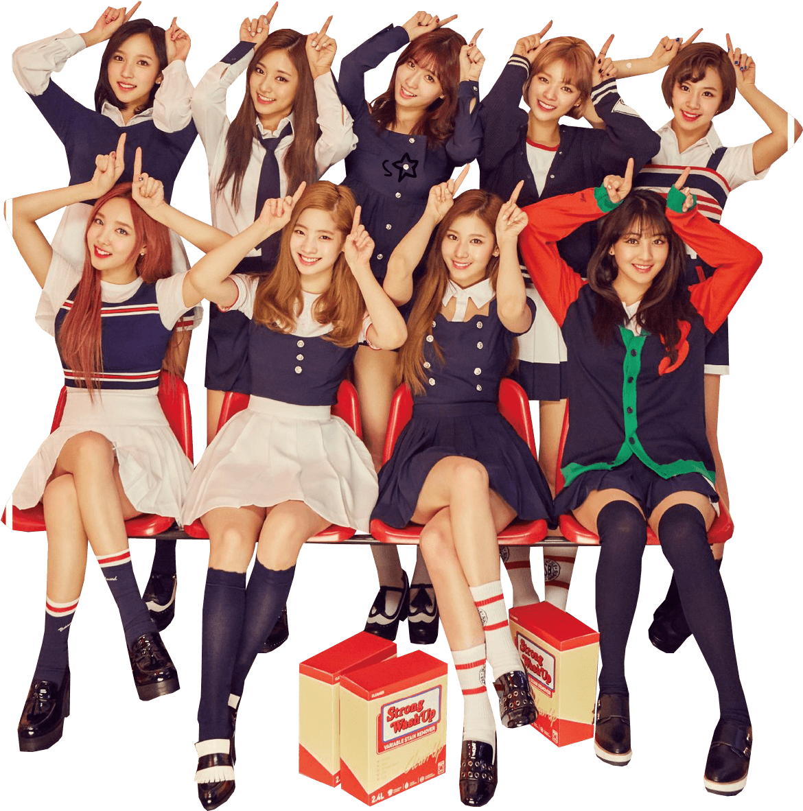 Twice Nhóm Nhạc Kpop Đồng Phục Học Sinh Hình nền