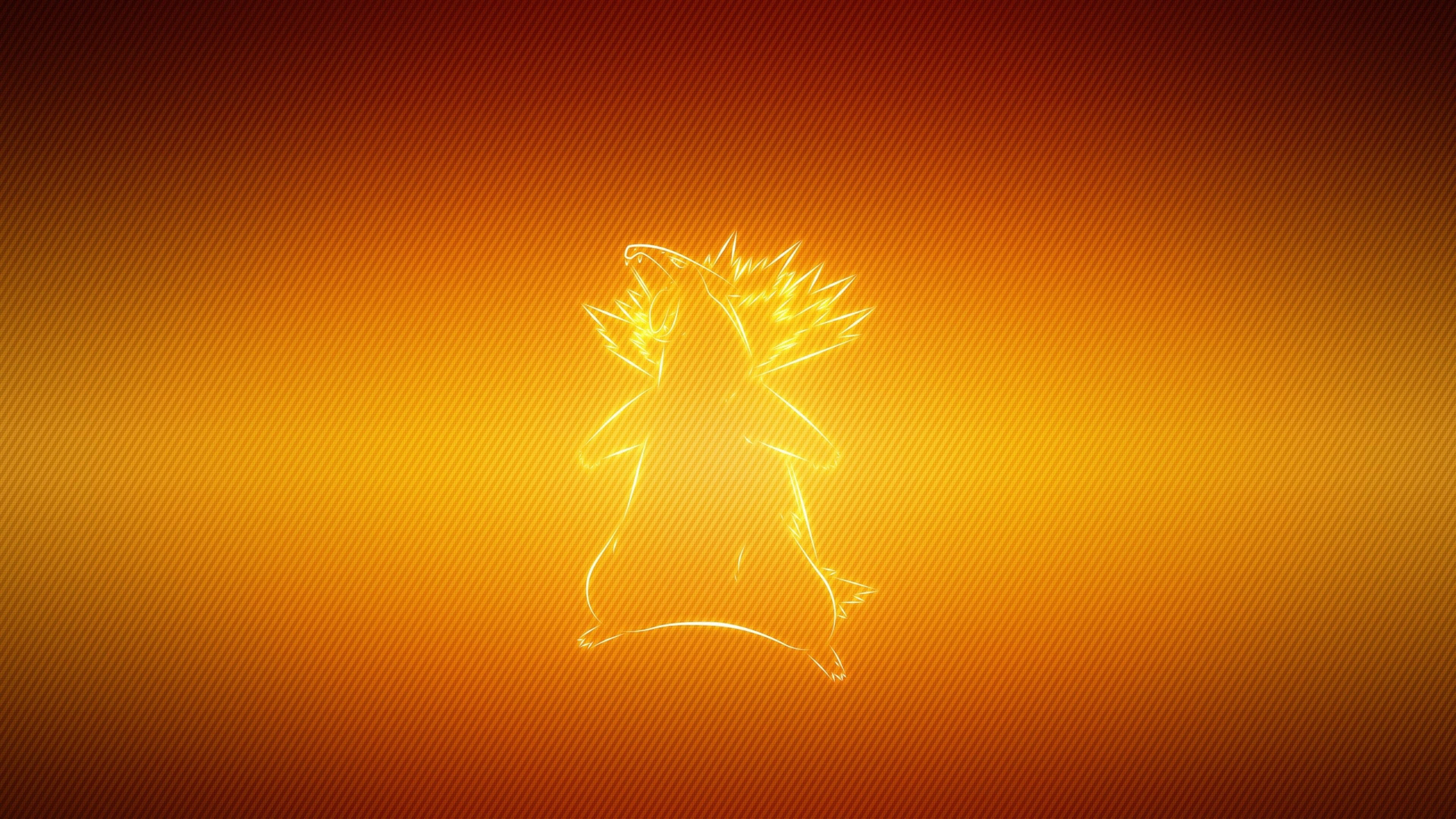 Typhlosion trong ánh đèn neon Hình nền