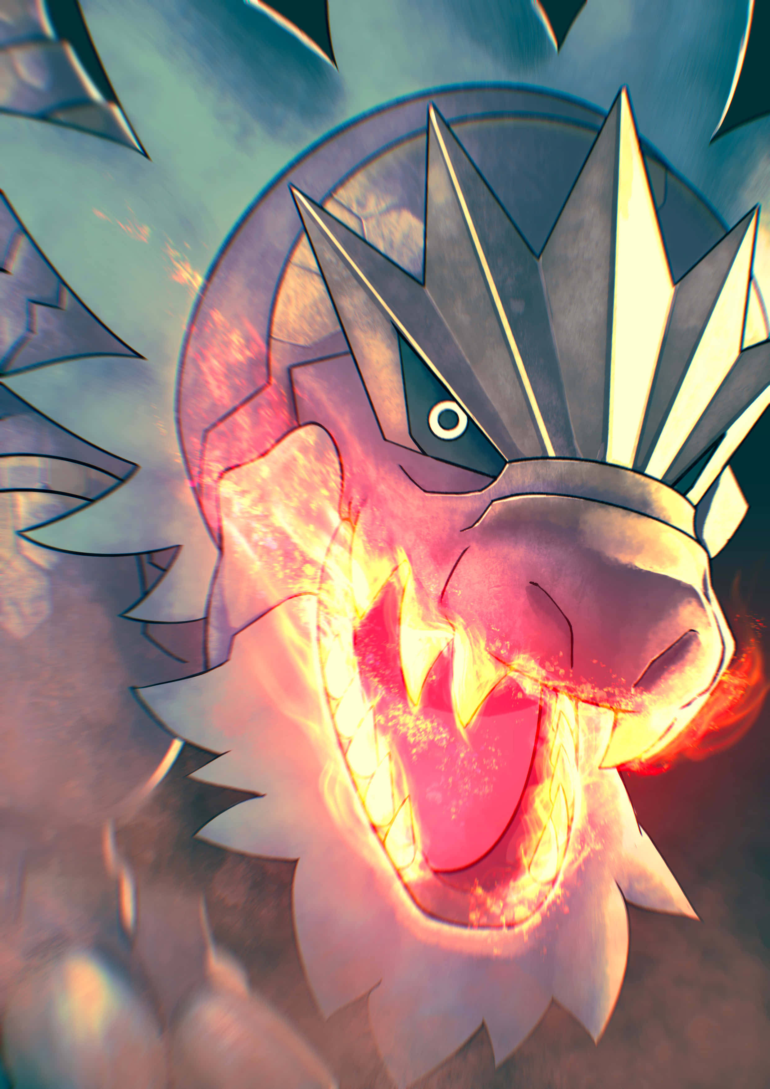 Tyrantrum tung đòn Nanh Lửa uy lực Hình nền