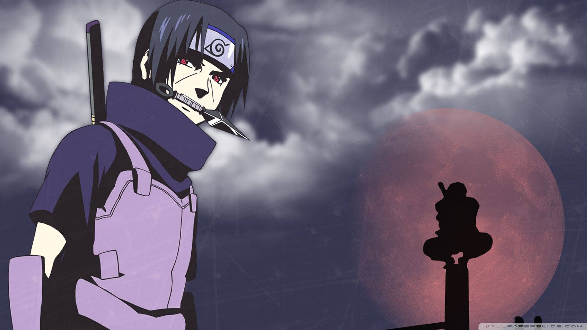 Uchiha Itachi Điềm Tĩnh và Tính Toán Hình nền