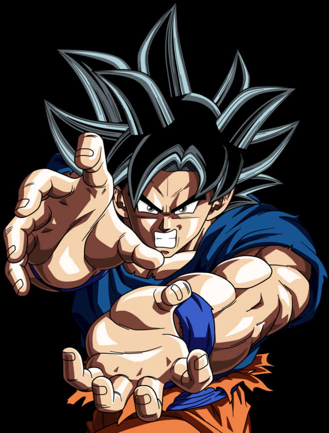 Ultra Instinct Goku Sẵn Sàng Chiến Đấu Hình nền