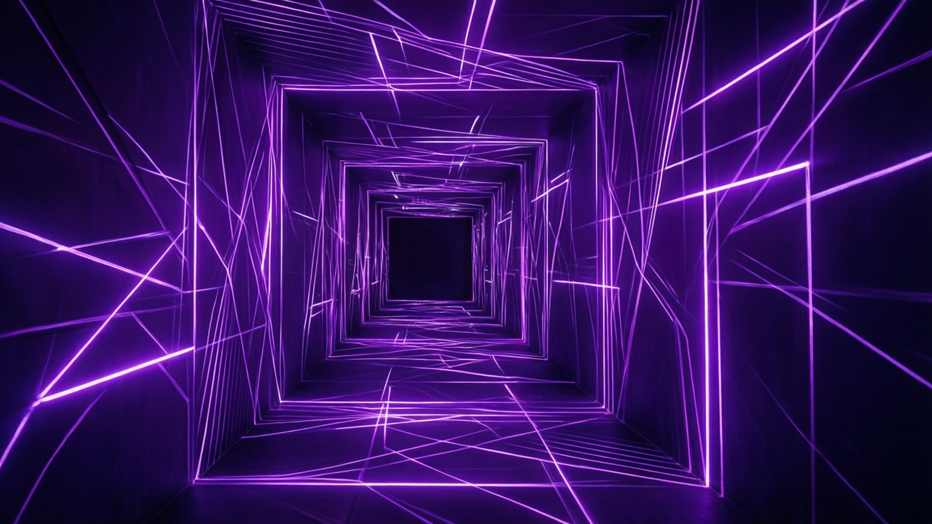 Đường hầm hình học Neon Hình nền