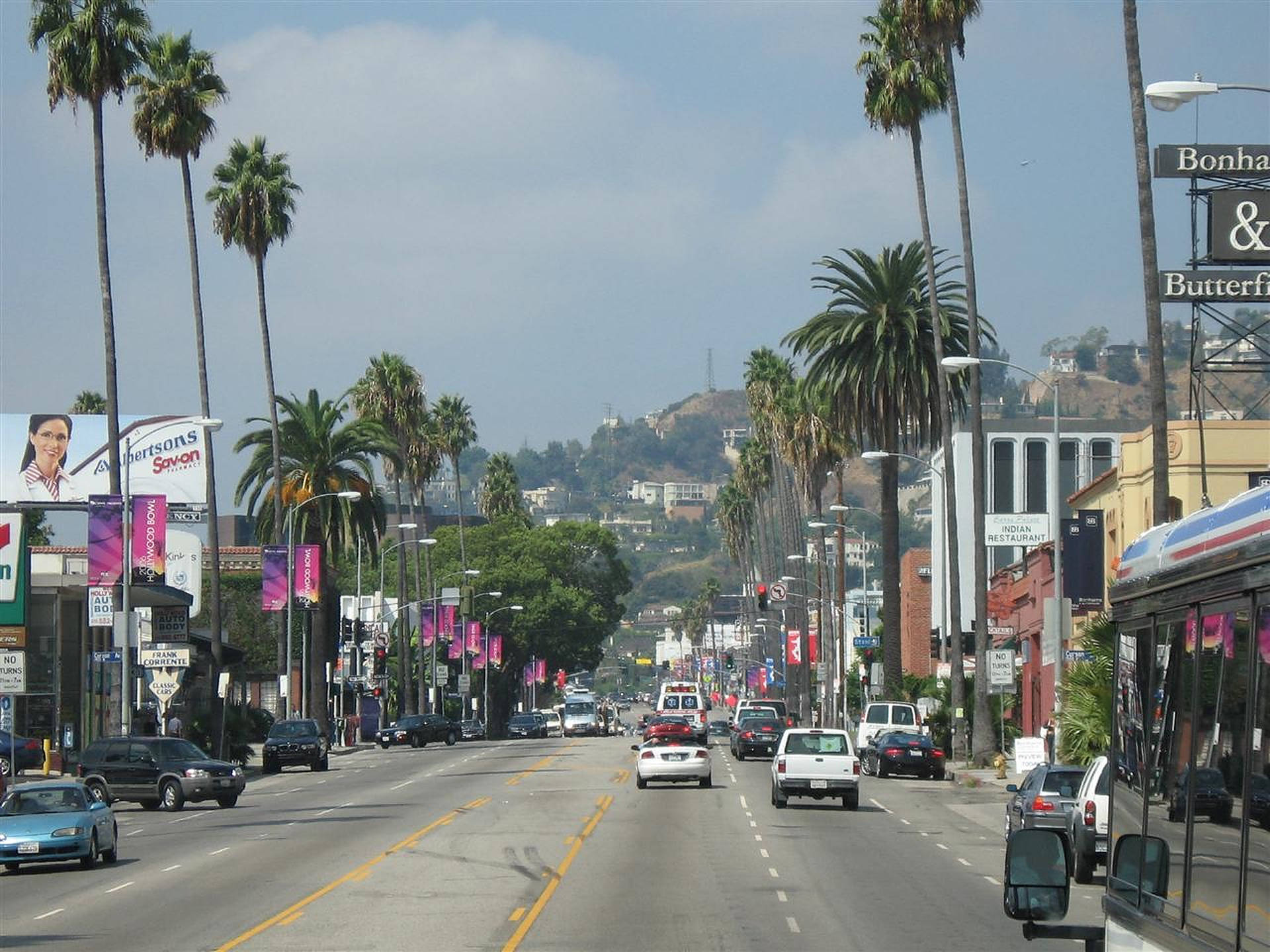 Đường Sunset Boulevard Hình nền