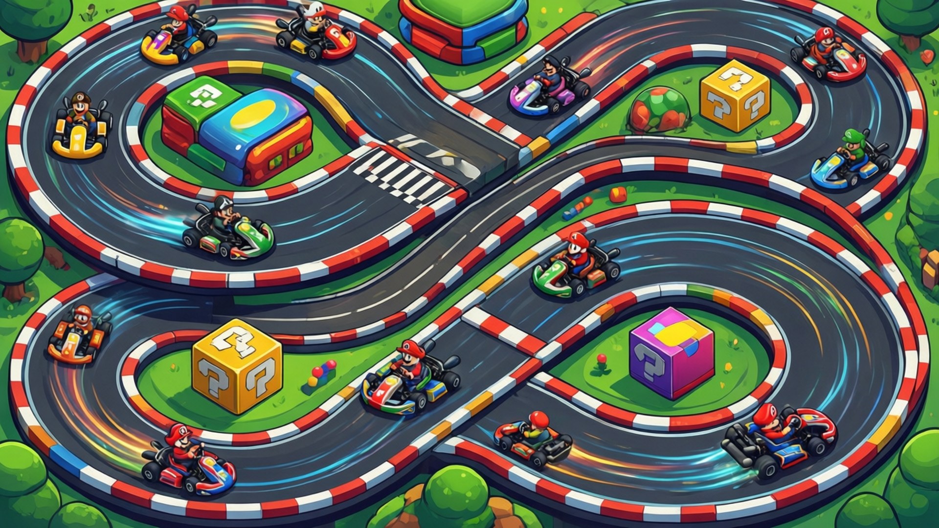 Đường đua Mario Kart Hình nền