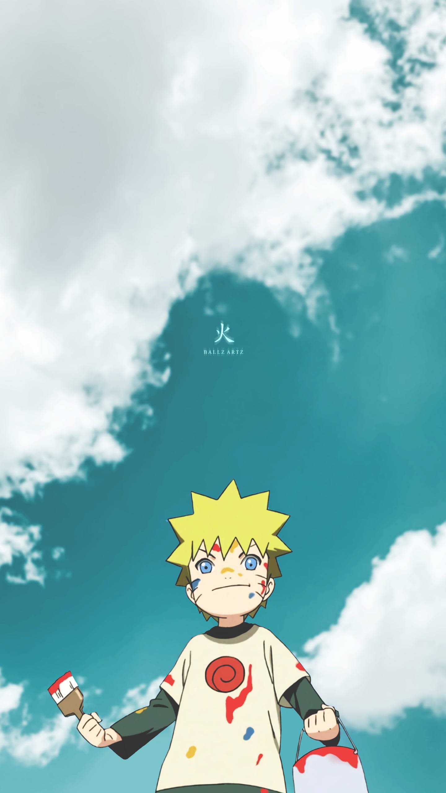 Uzumaki Naruto trẻ tuổi phiên bản điện thoại 4K Hình nền