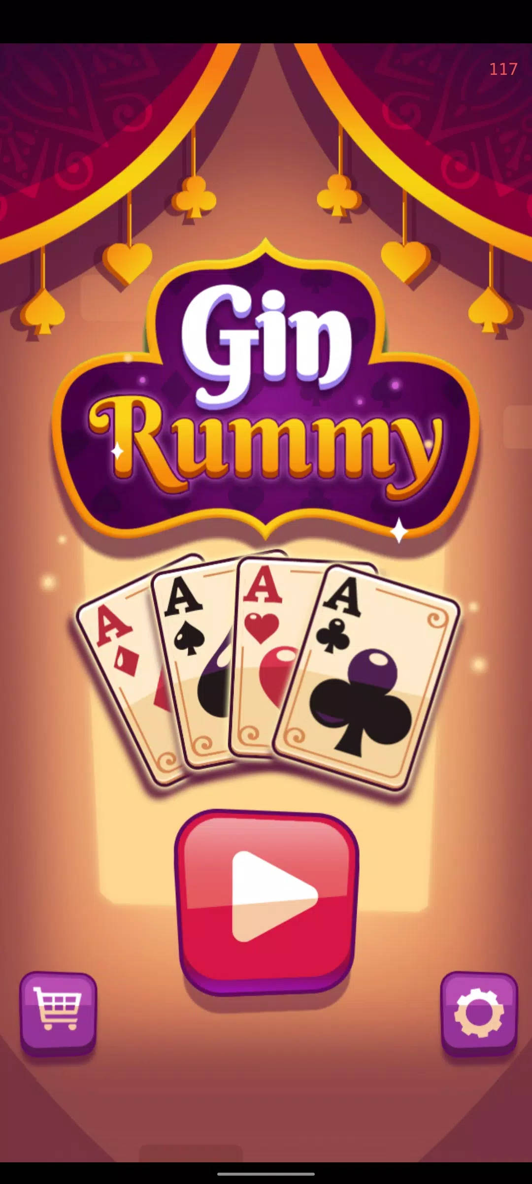 Ván Bài Gin Rummy Cạnh Tranh Hình nền