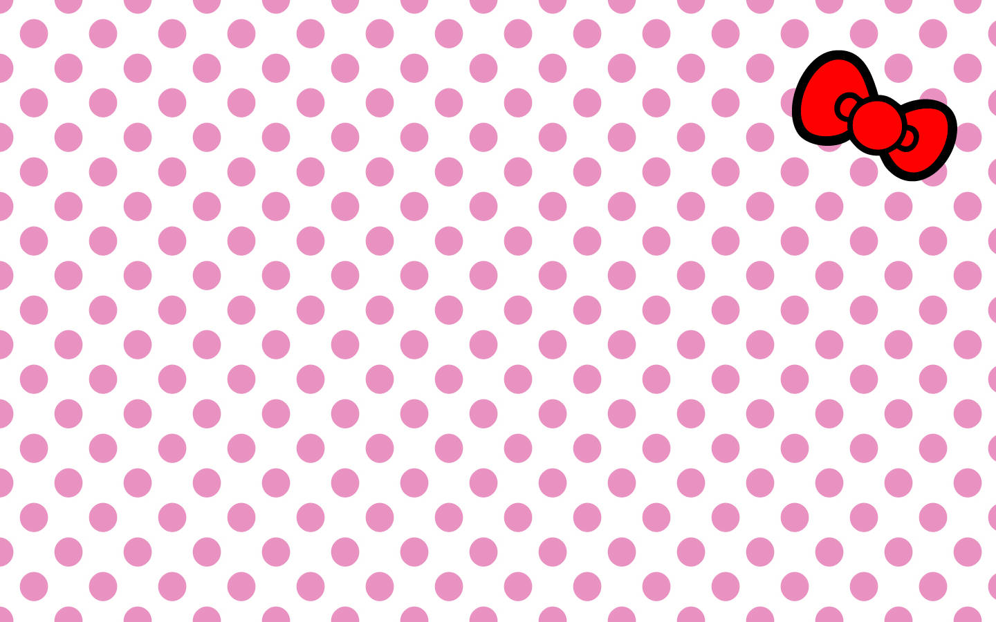 Vân Hồng Hello Kitty Chấm Bi Hình nền