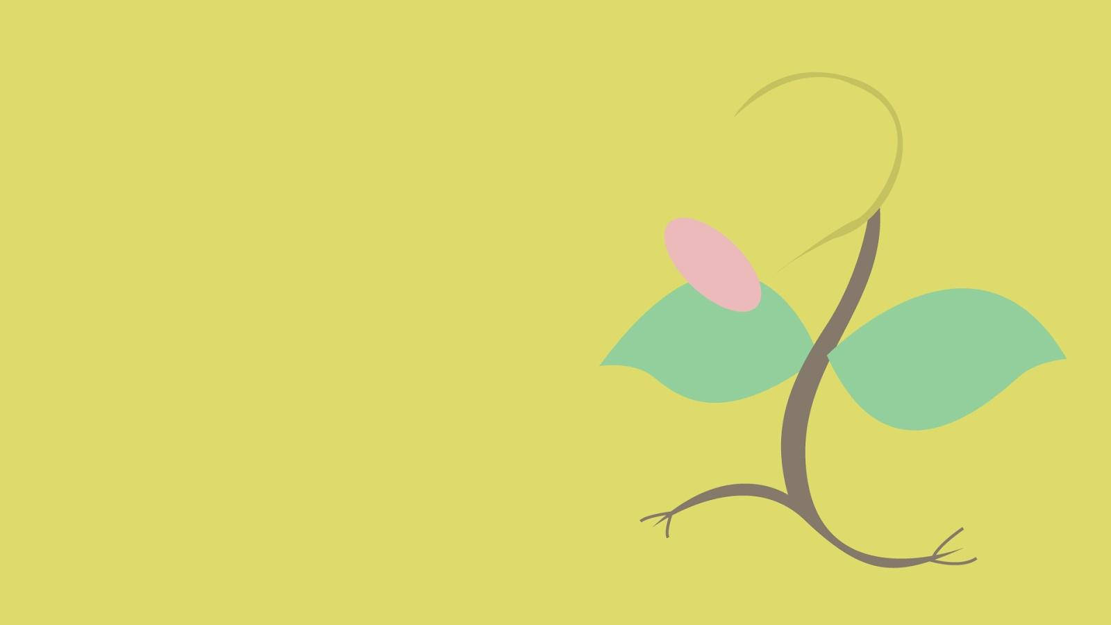 Vẽ Bellsprout Nền Tối Vàng Phong Cách Tối Giản Cho Desktop Hình nền