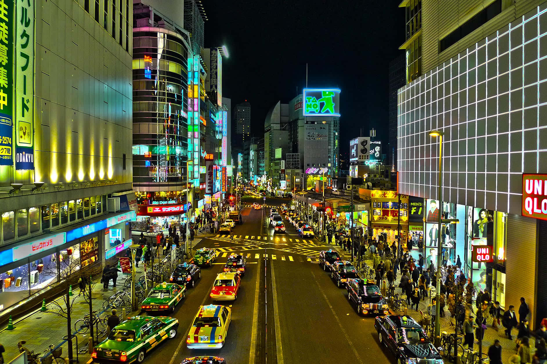 Vẻ đẹp hùng vĩ của Tokyo về đêm Hình nền