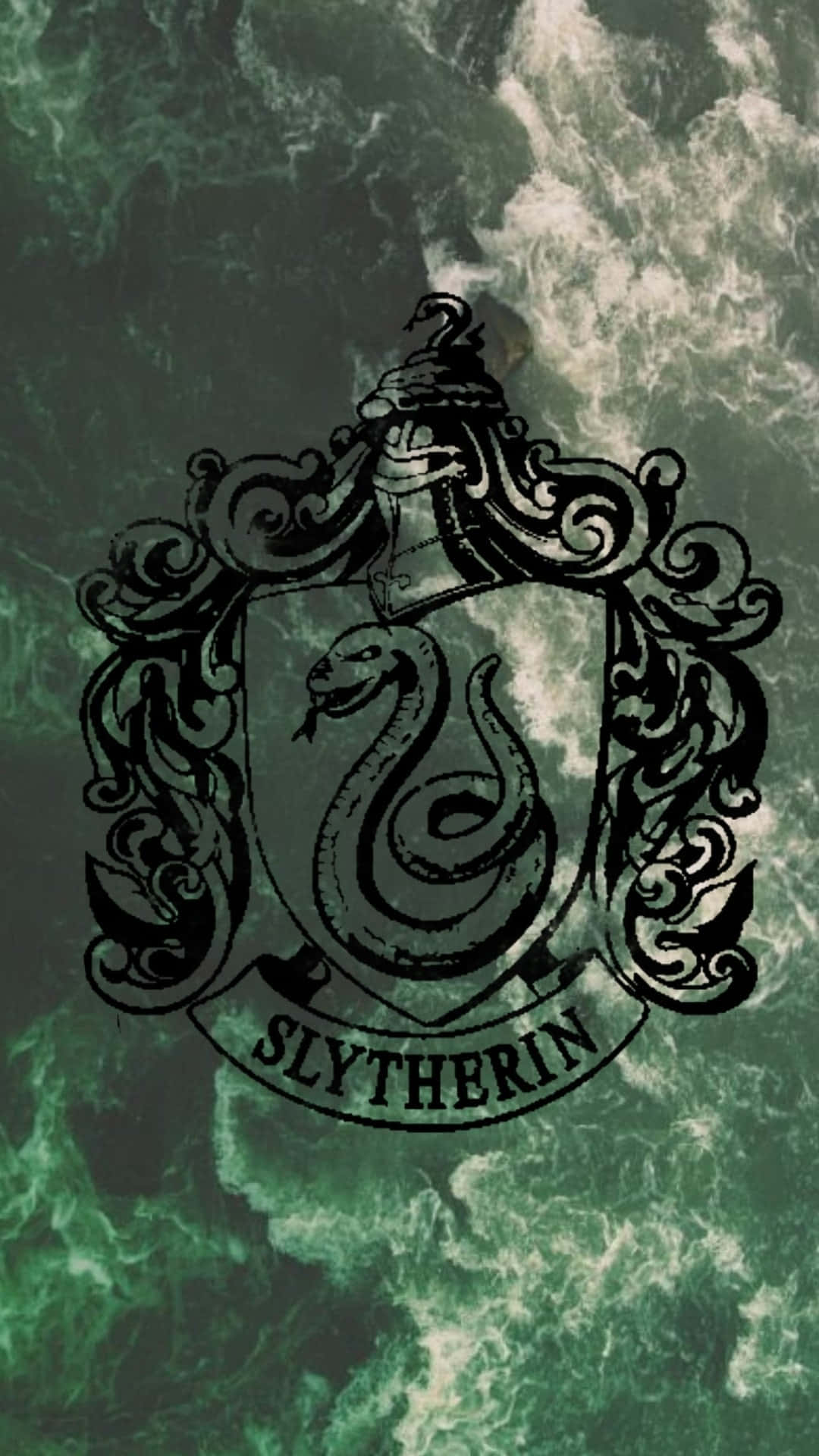 Vẻ đẹp huyền bí và mạnh mẽ tỏa ra từ sâu thẳm Nhà Slytherin Hình nền