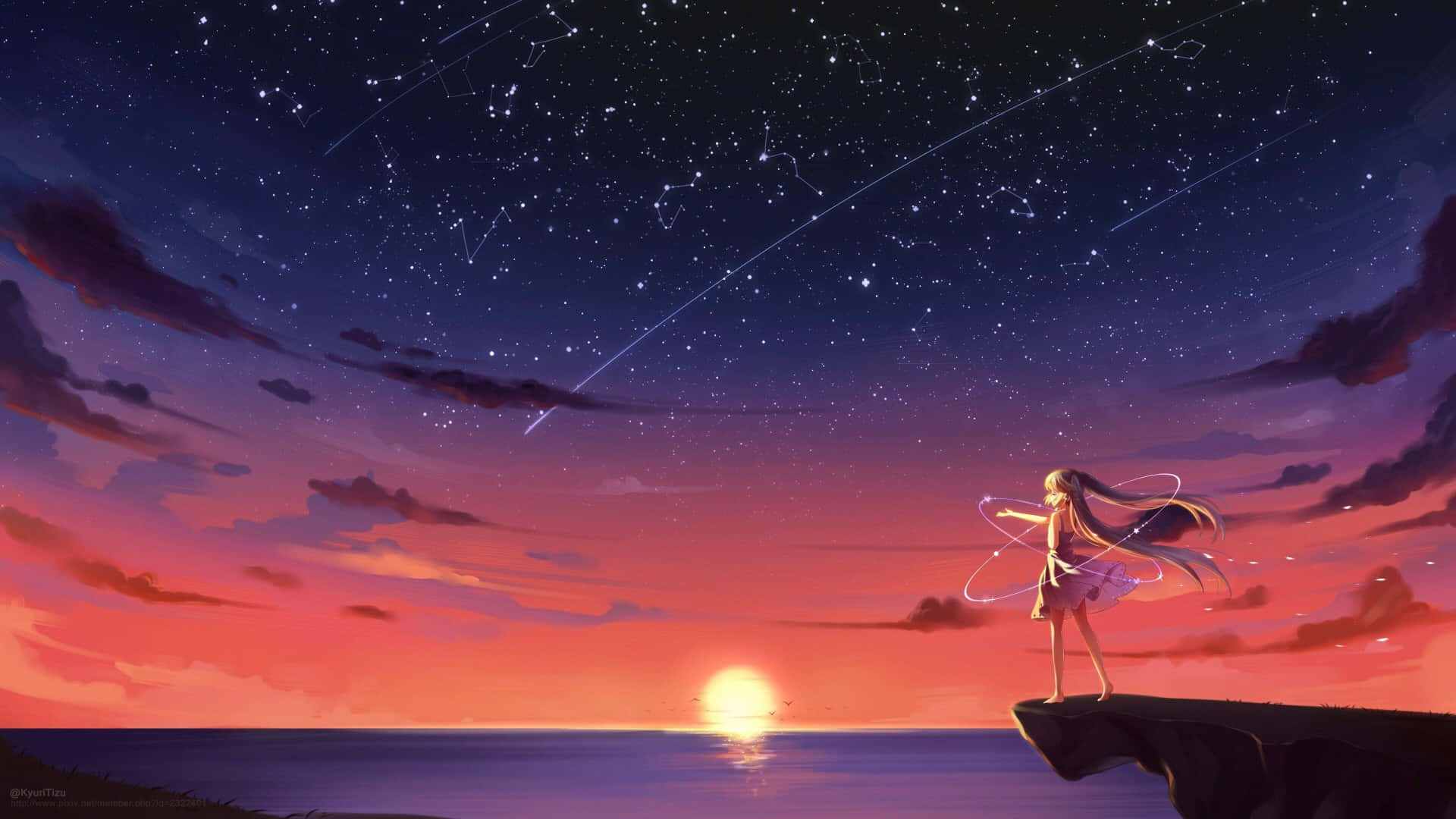 "Vẻ đẹp của Anime Aesthetics" Hình nền