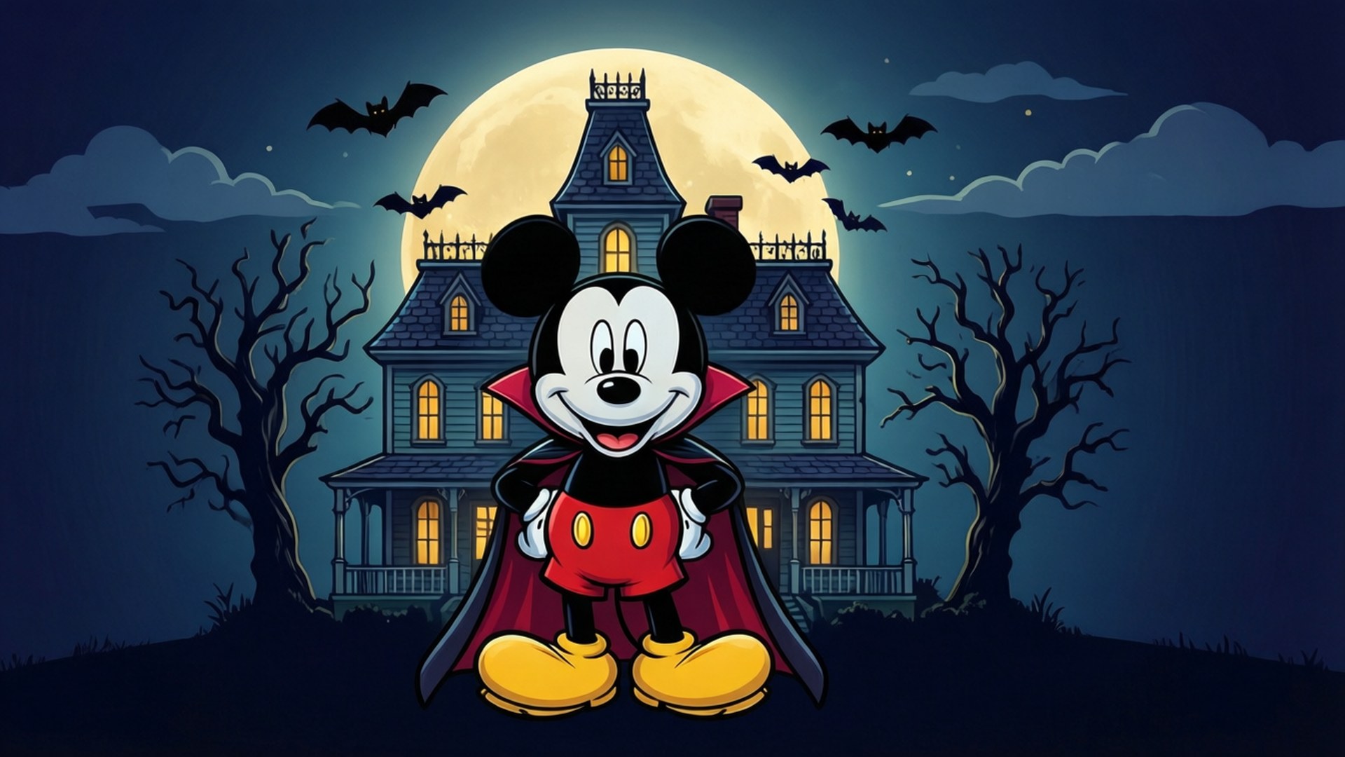 Vector Ma Cà Rồng Mickey Hình nền