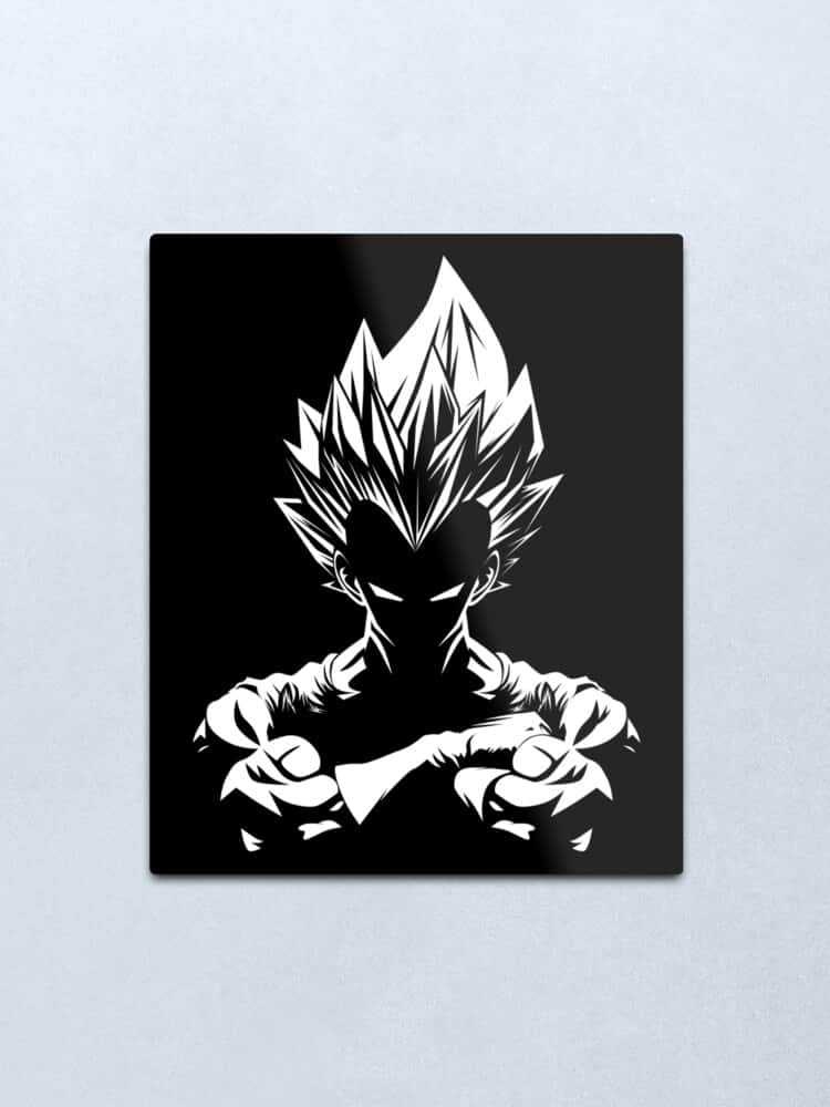 Vegeta của Dragon Ball trong sắc đen trắng Hình nền