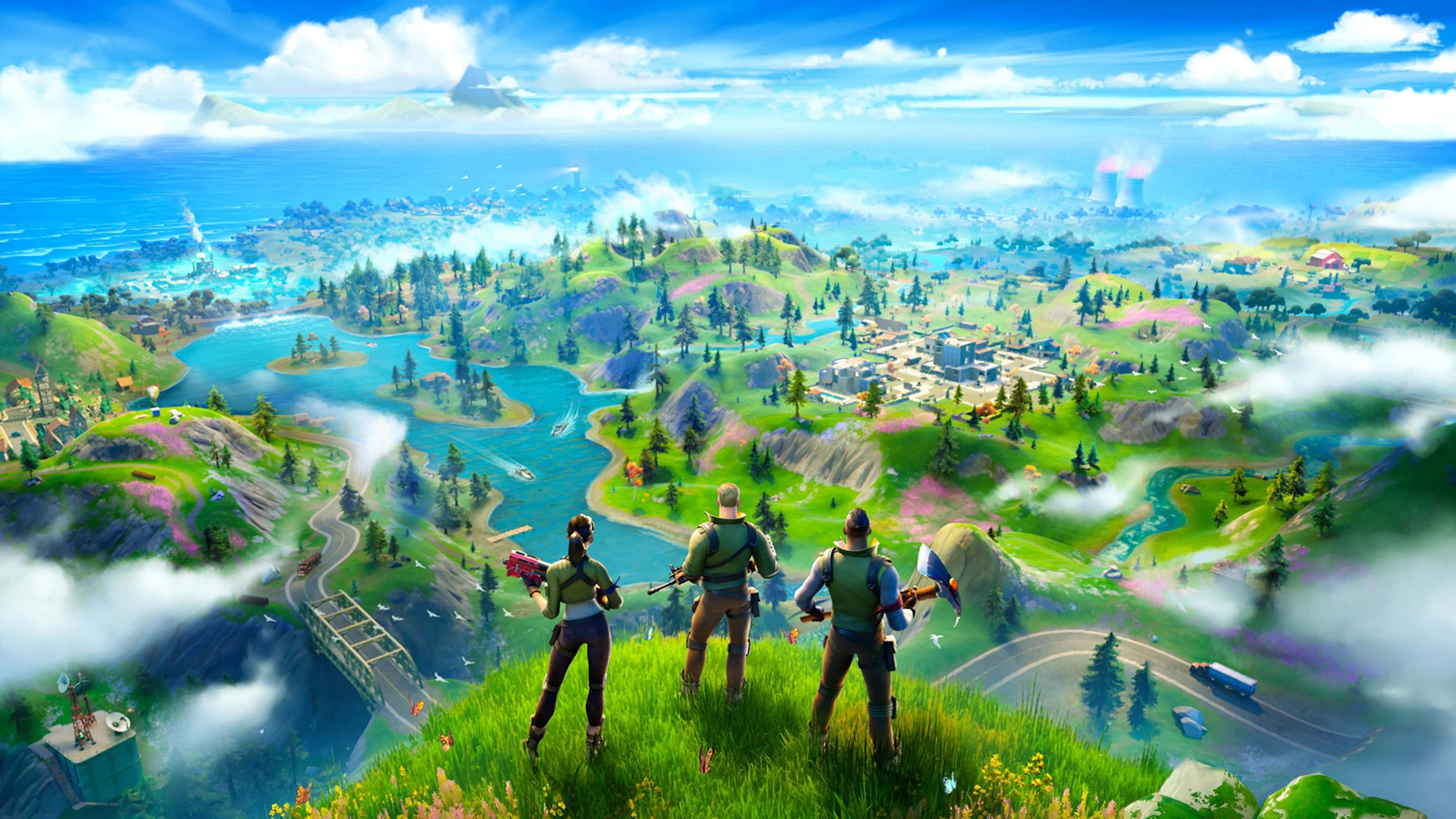 Vị trí Fortnite Battle Royale 4K Hình nền