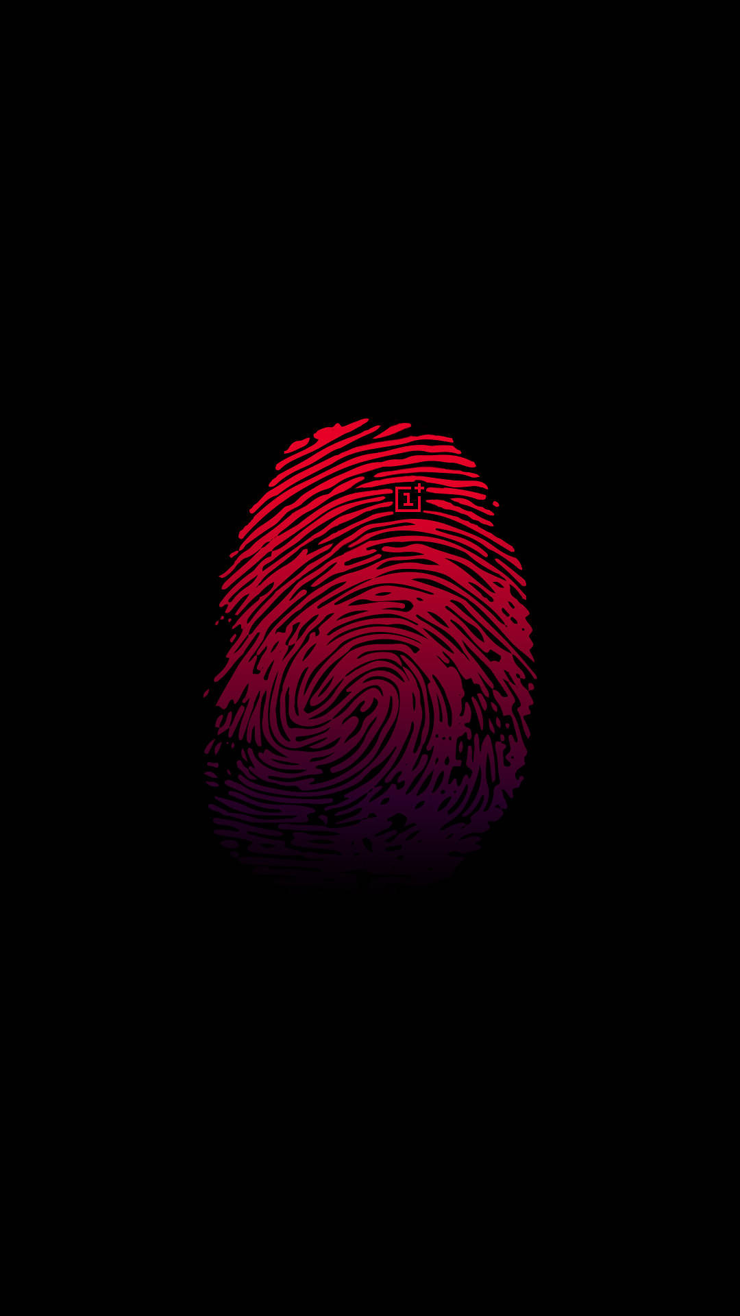 Vibrant OnePlus Red Thumbprint Image Hình nền