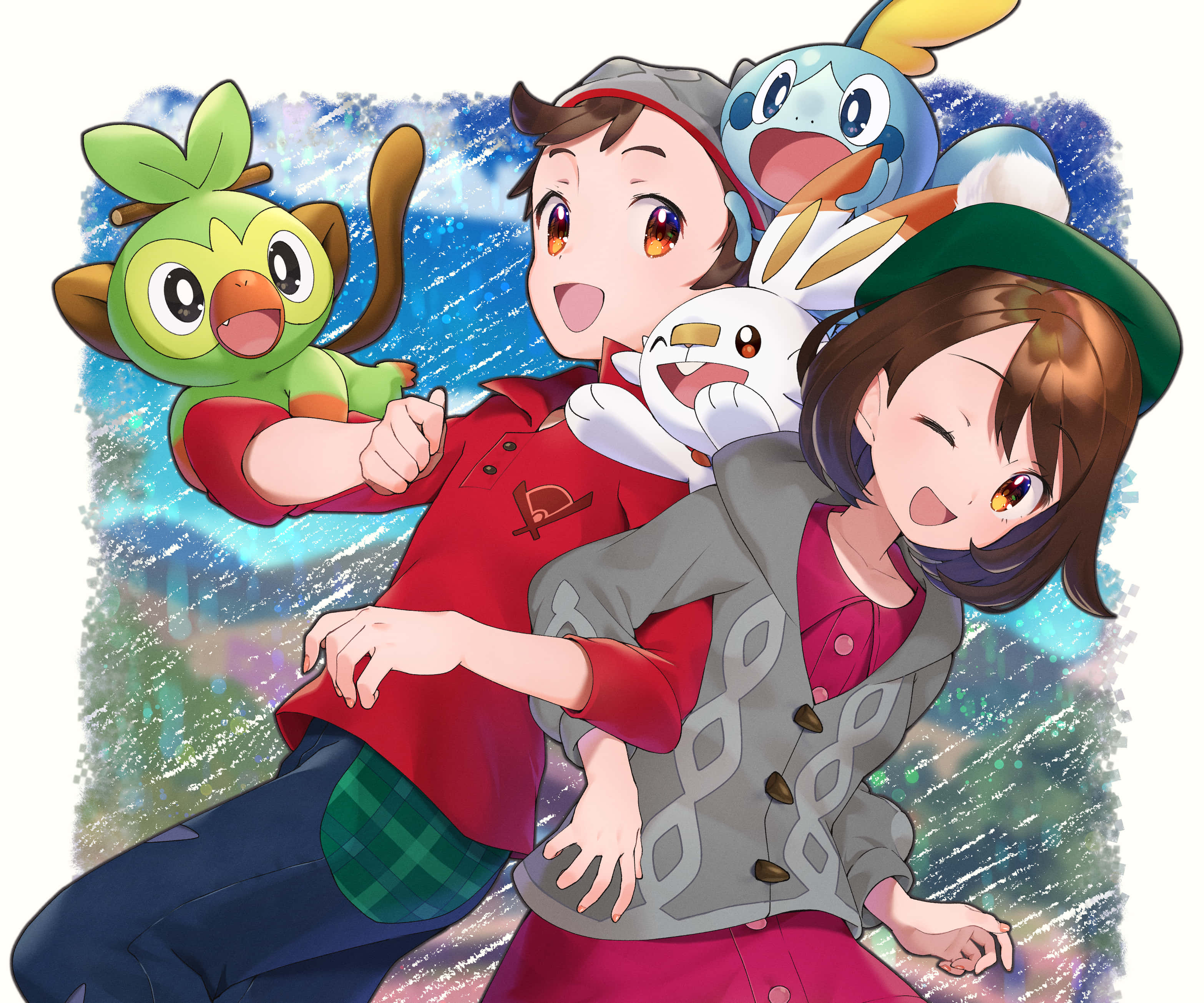 Victor và Gloria Pokemon Ảnh Đại Diện Hình nền