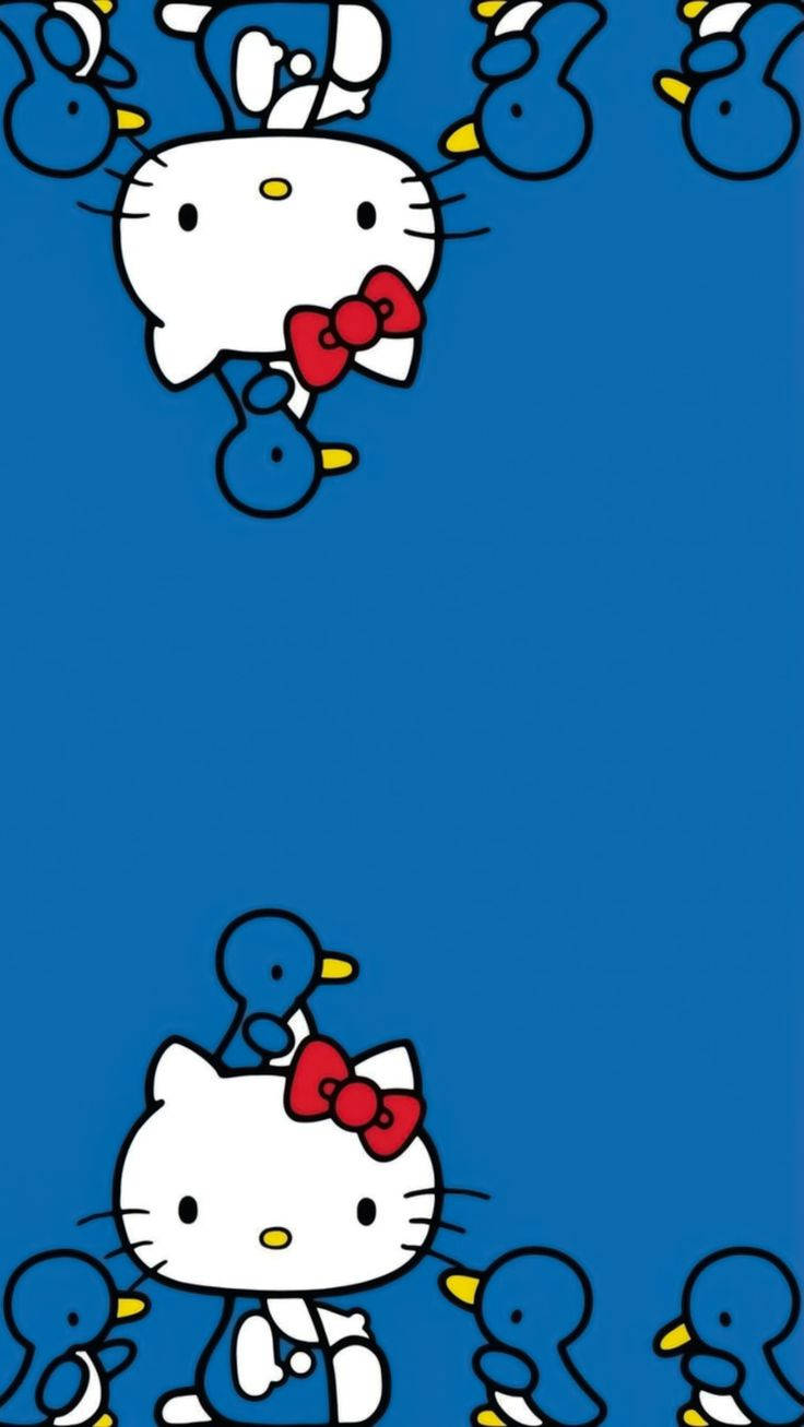 Vịt và Hello Kitty Phong Cách Thẩm Mỹ Hình nền
