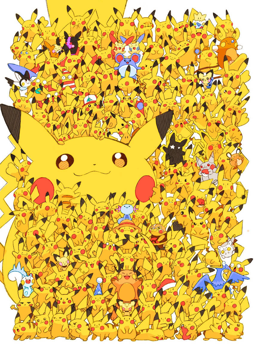 Vô số Pikachu iPhone Hình nền