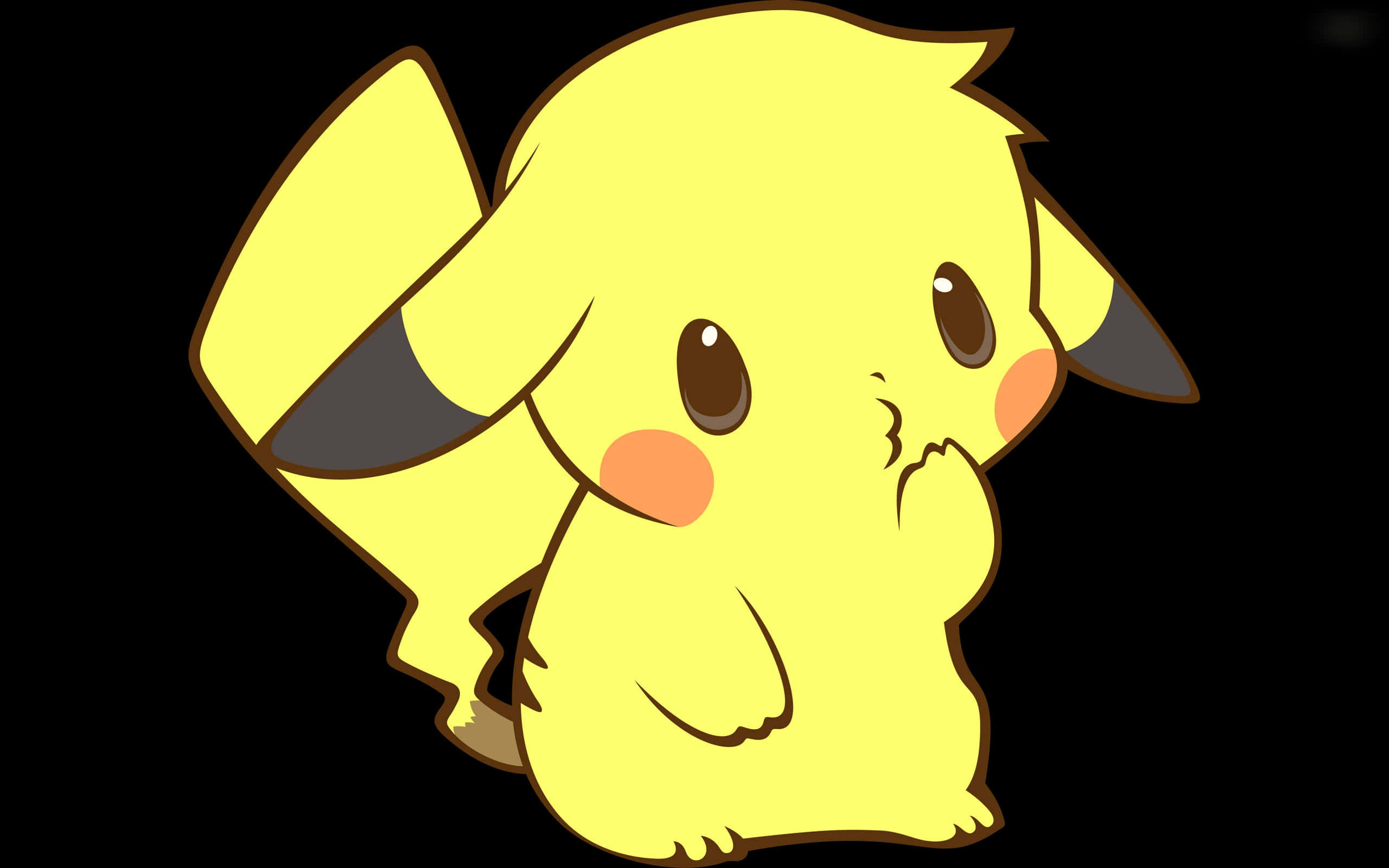 Với chiếc đuôi sọc đặc trưng, chú Pikachu này trông như đã sẵn sàng cho một cuộc phiêu lưu! Hình nền