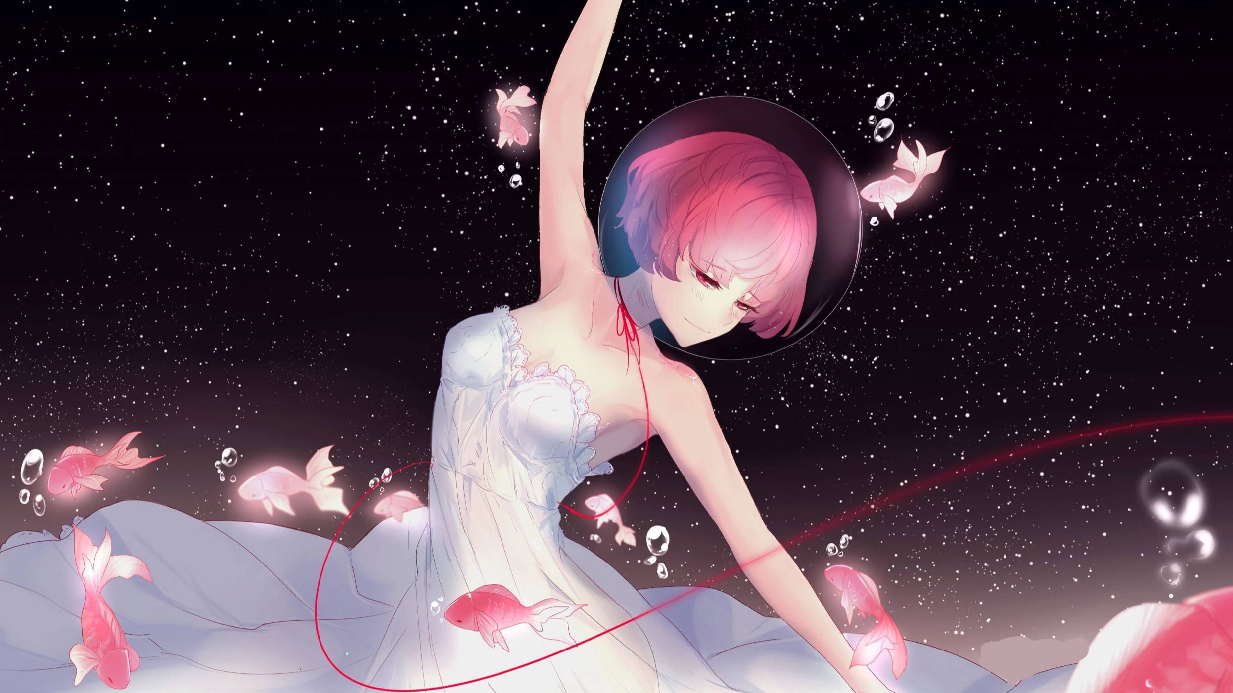 Vũ điệu Anime Hồng Hình nền