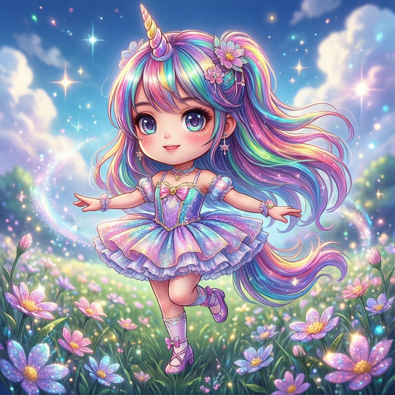 Vũ điệu Tutu Kỳ Lân Hình nền