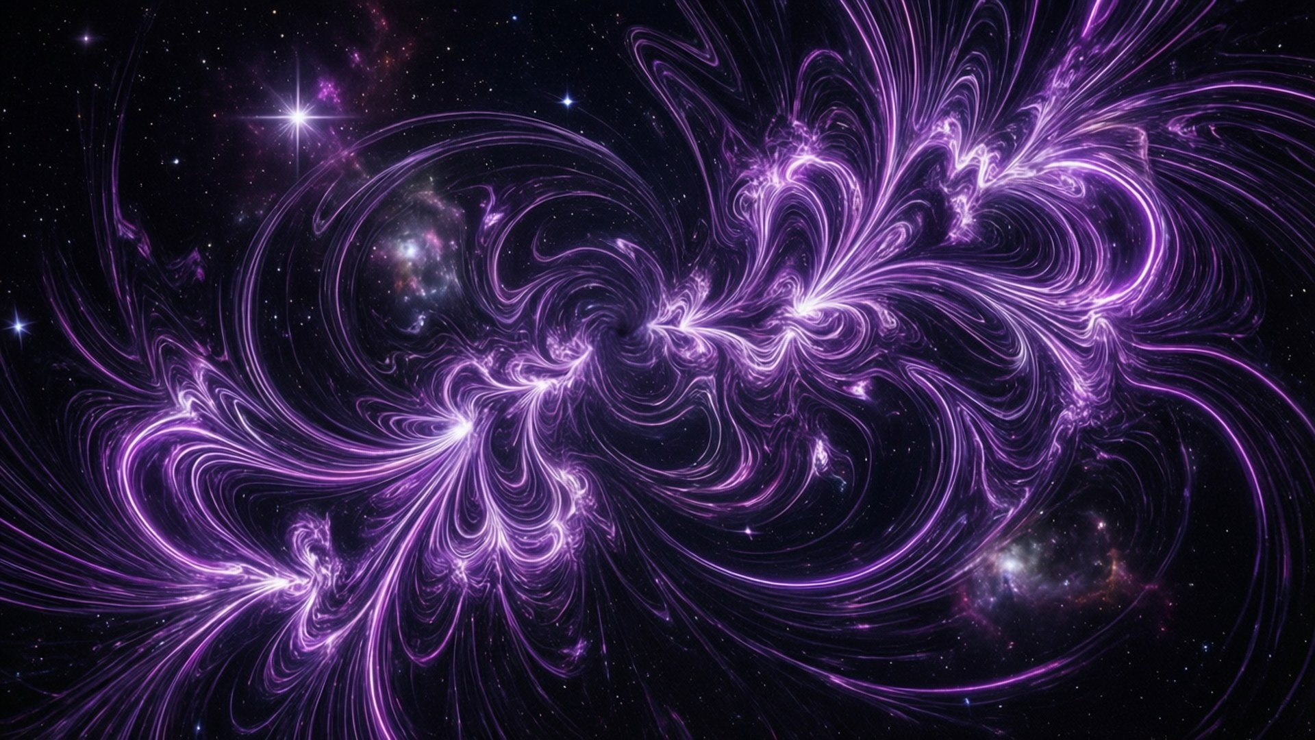 Vũ Trụ Fractal Neon Hình nền