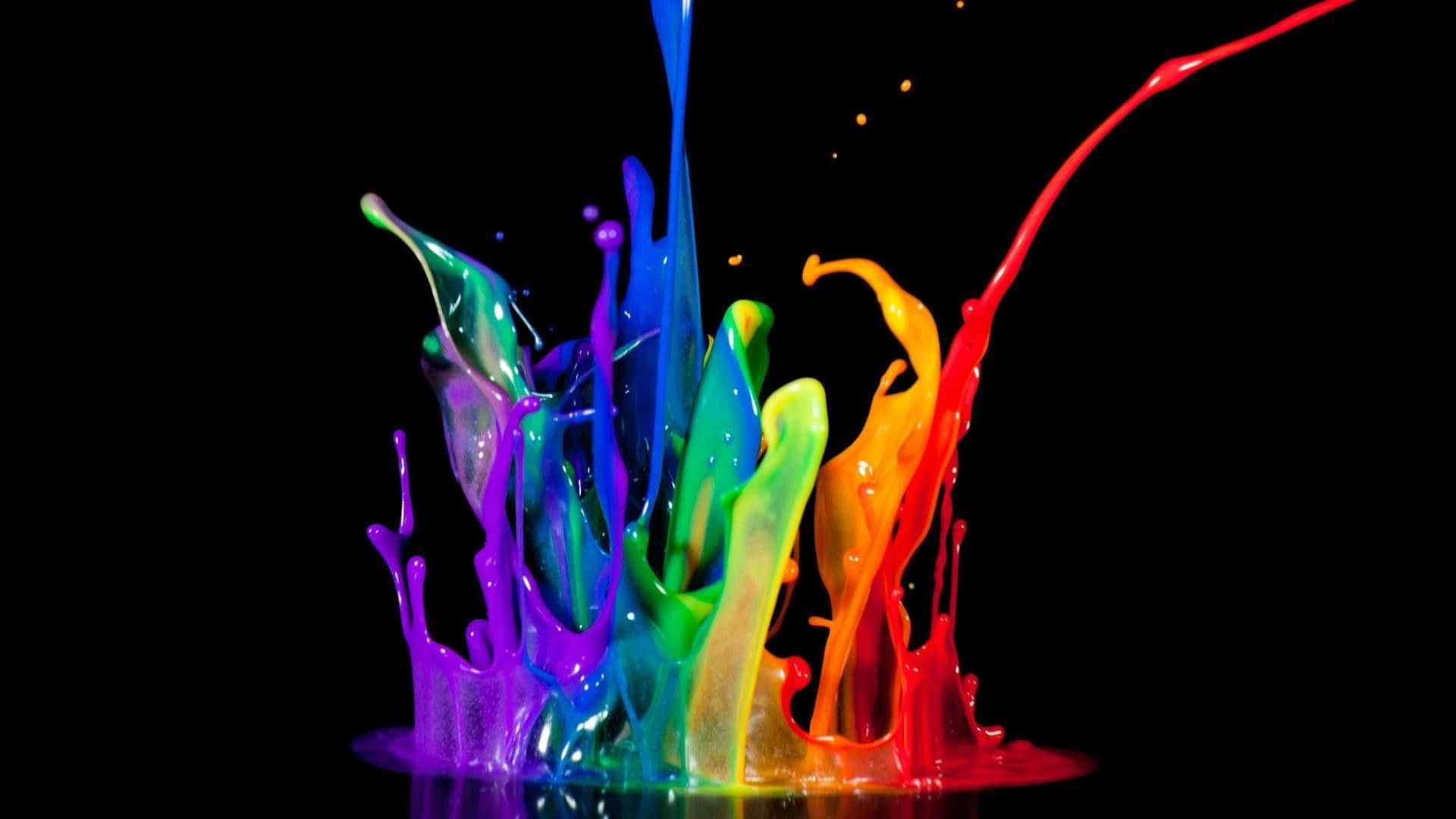 Vụn sơn màu neon Hình nền