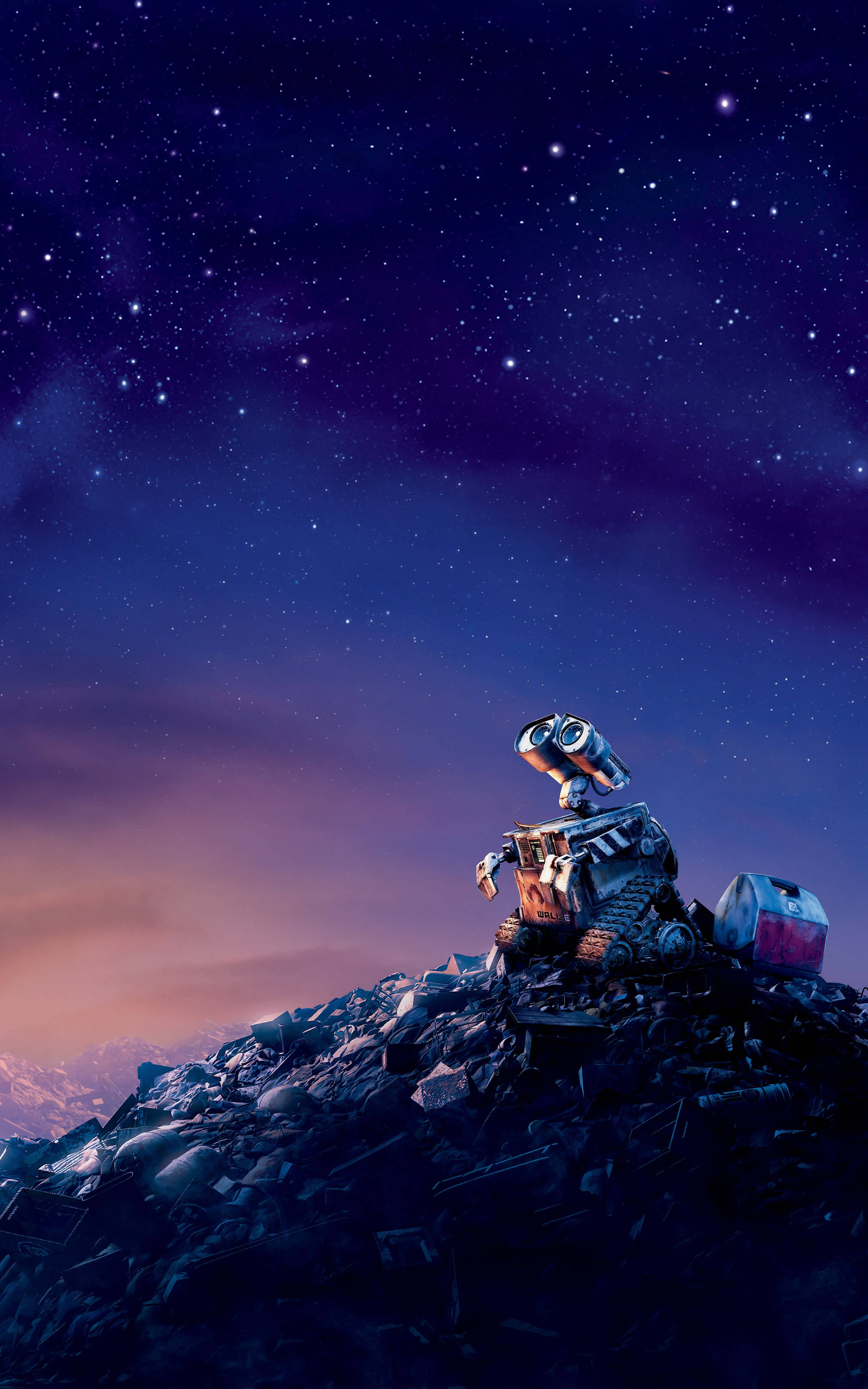 Wall-E bầu trời đầy sao Hình nền