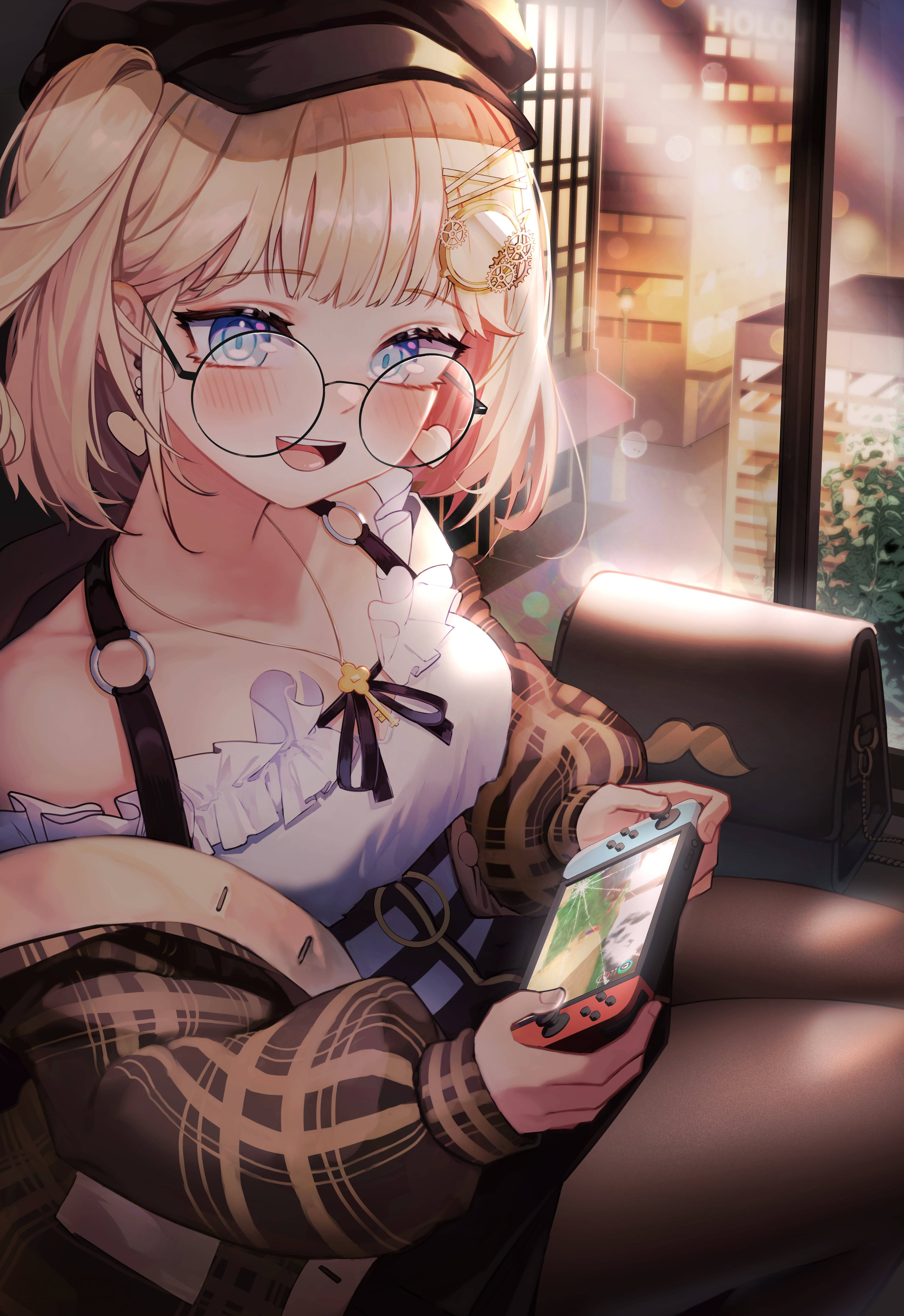 Watson Amelia Đang Chơi Game Hình nền
