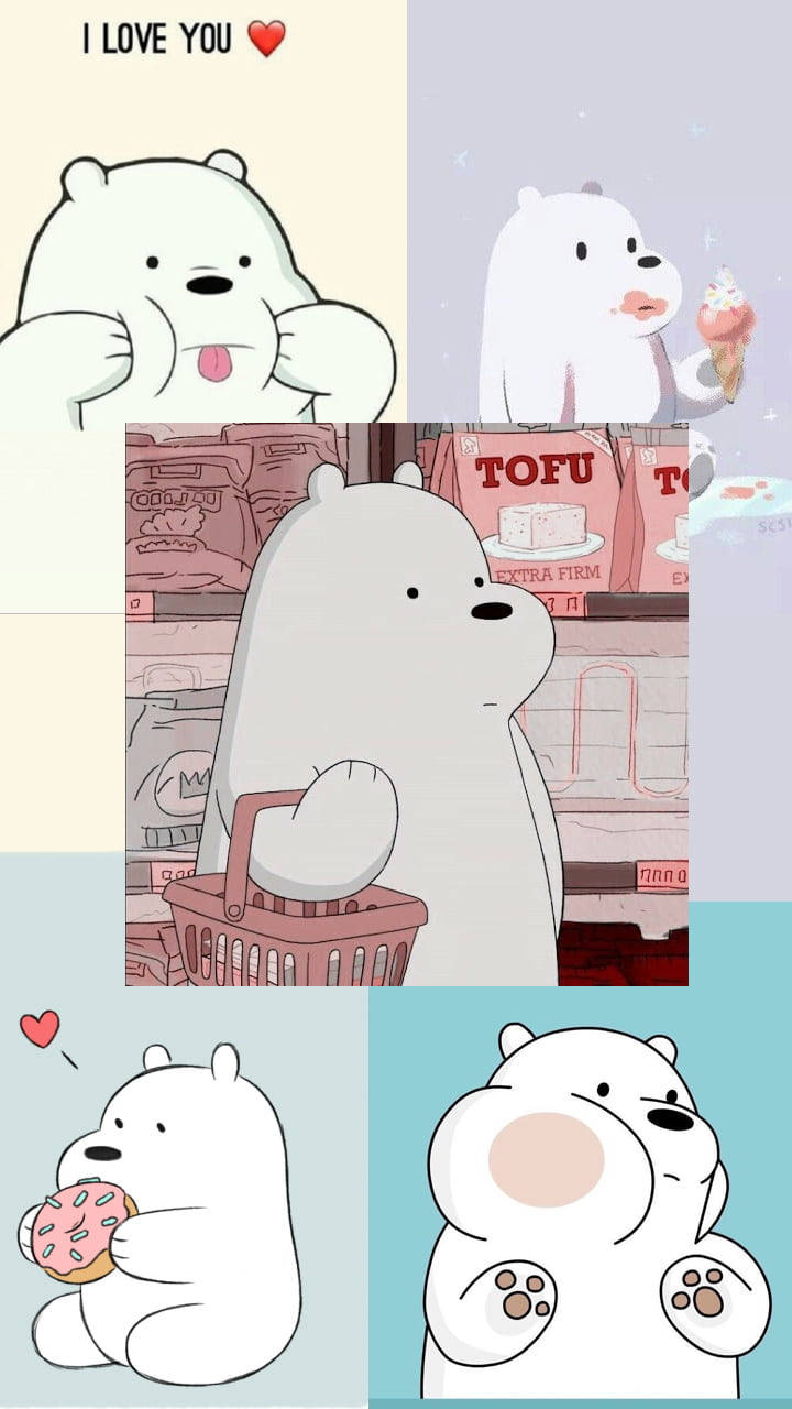 We Bare Bears Thẩm Mỹ Em Trai Hình nền