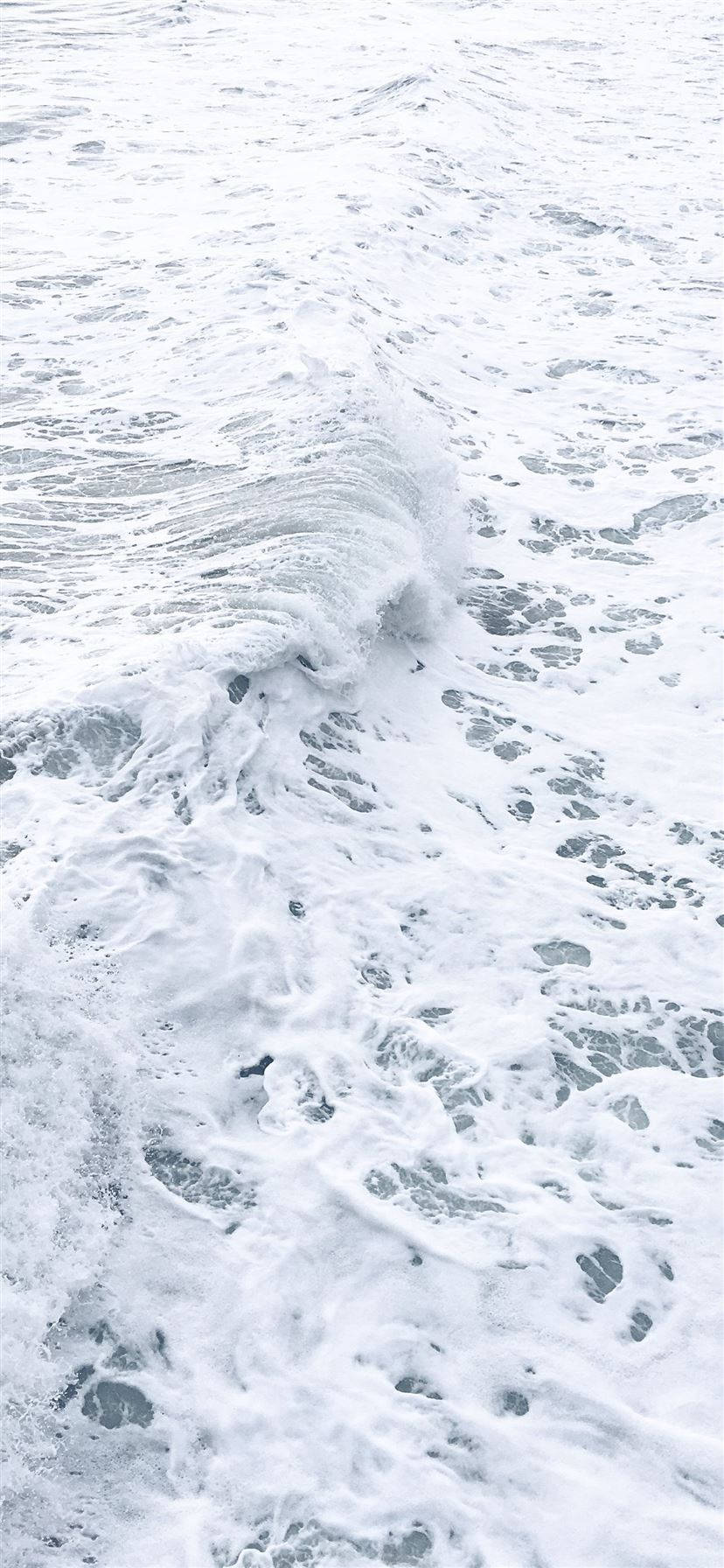 White Sea Wave Foams iPhone Hình nền